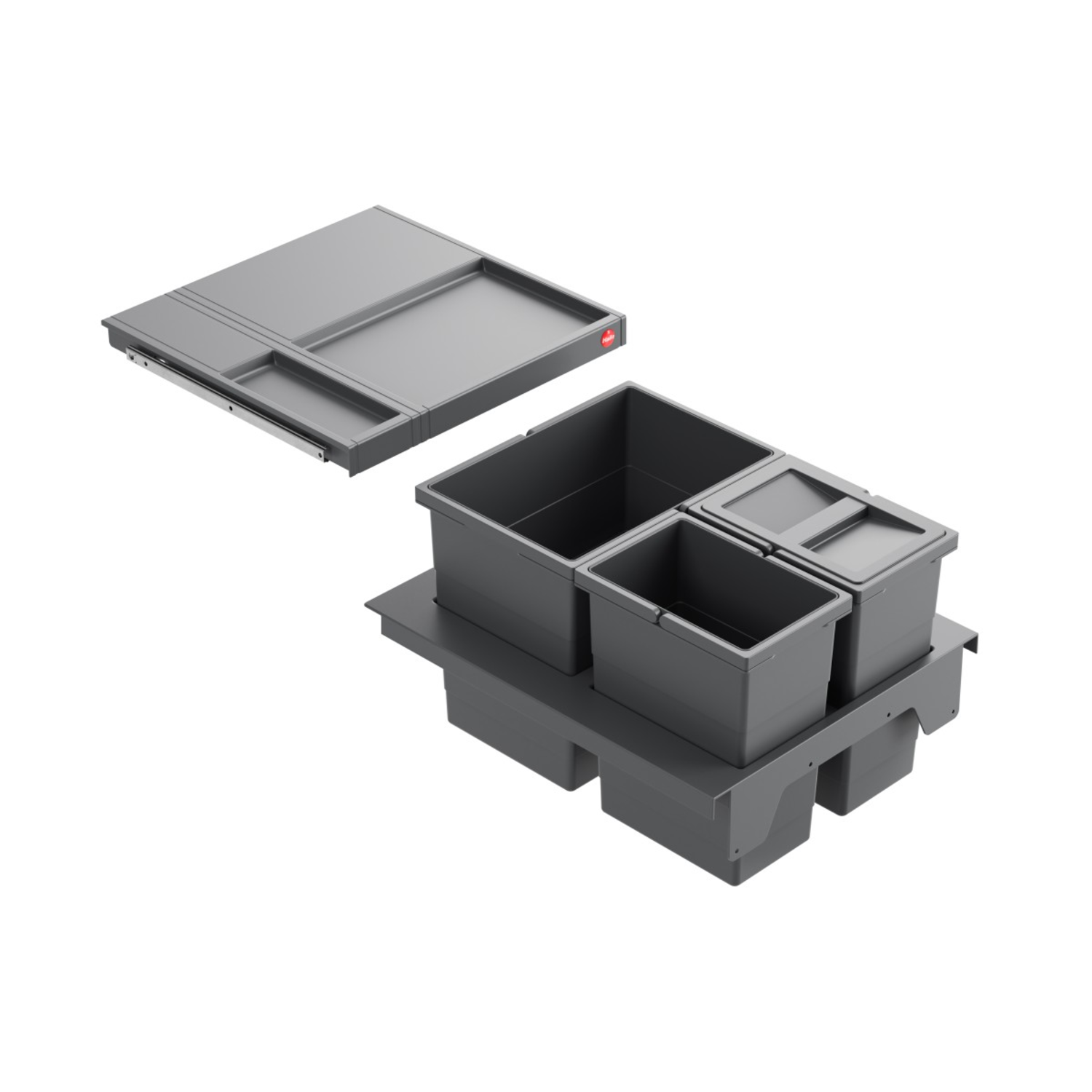 Hailo separato c.45cm 18+2x8l anthracite 