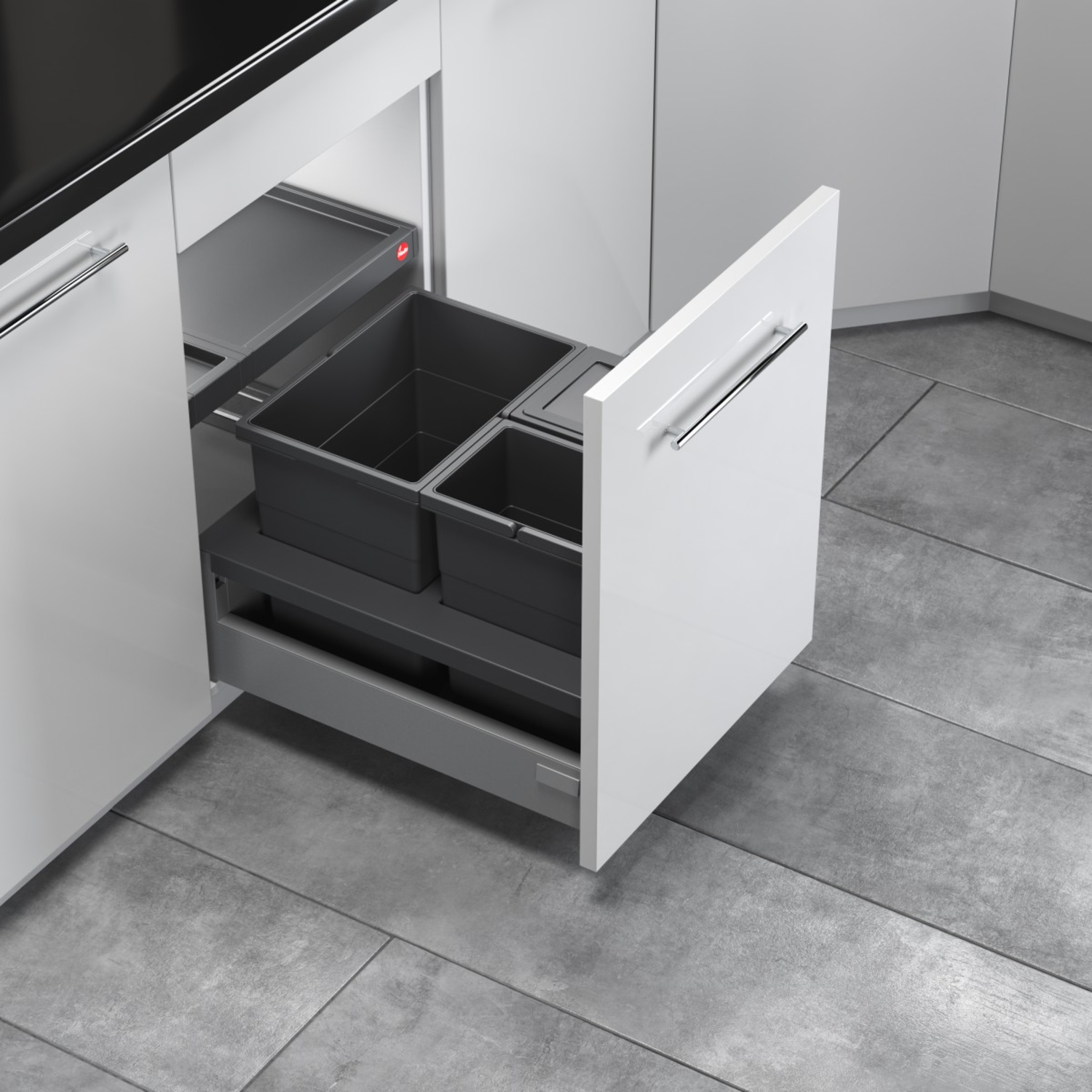 Hailo separato c.45cm 18+2x8l anthracite 