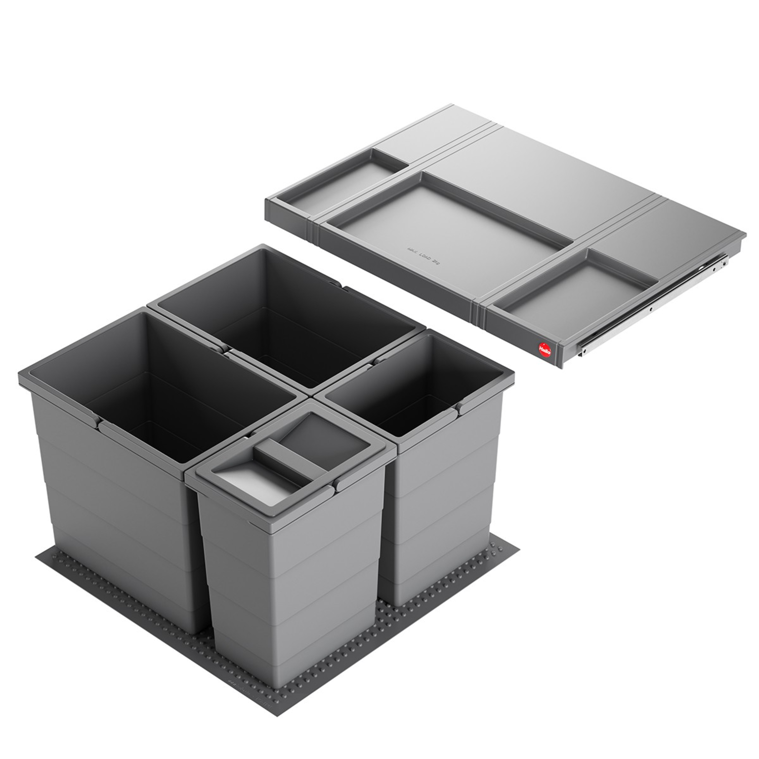 Hailo allegro c.60 cm h.295mm 2x18+2x8l anthracite 