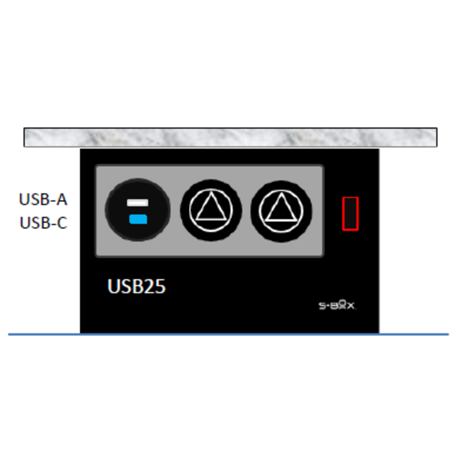 S-box chameleon nl-d-l (2 st + usb a/c 25w)