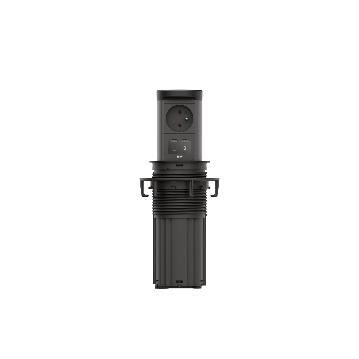 Elevator 2 zwart mat b-f 1 st+usb charger C/C