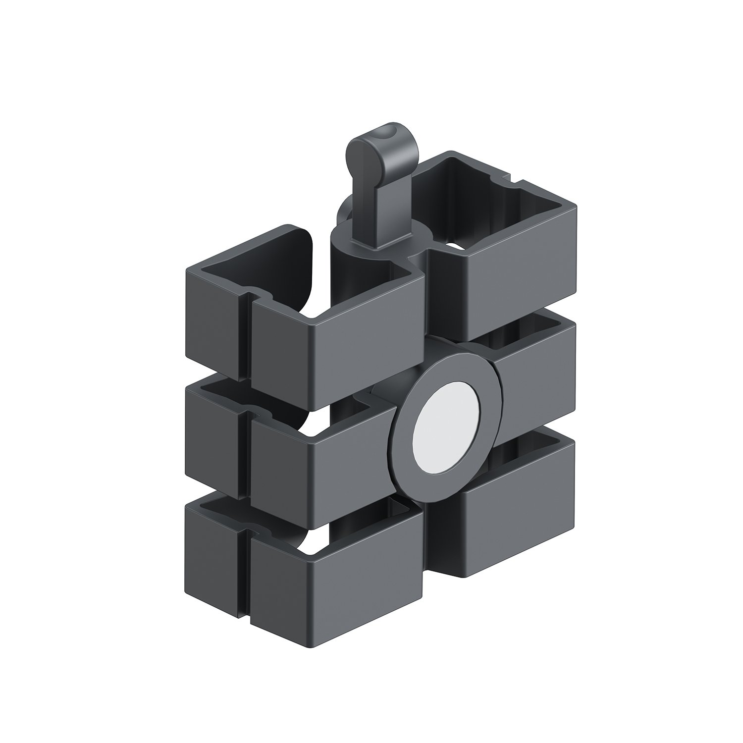  Aimant pour chaîne de câbles Slim, noir