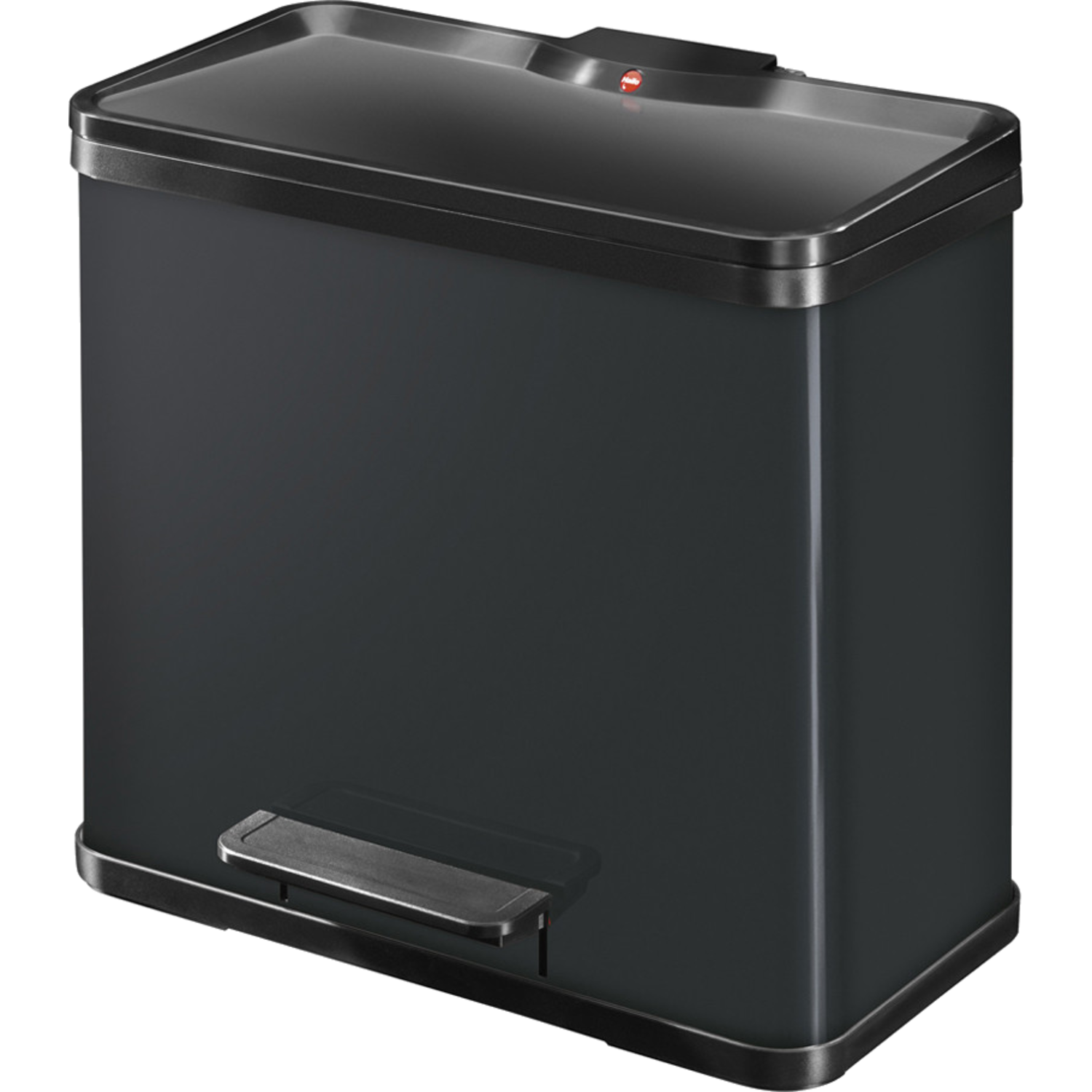Hailo oko duo plus L 17l+9l zwart h430xb470xd340mm