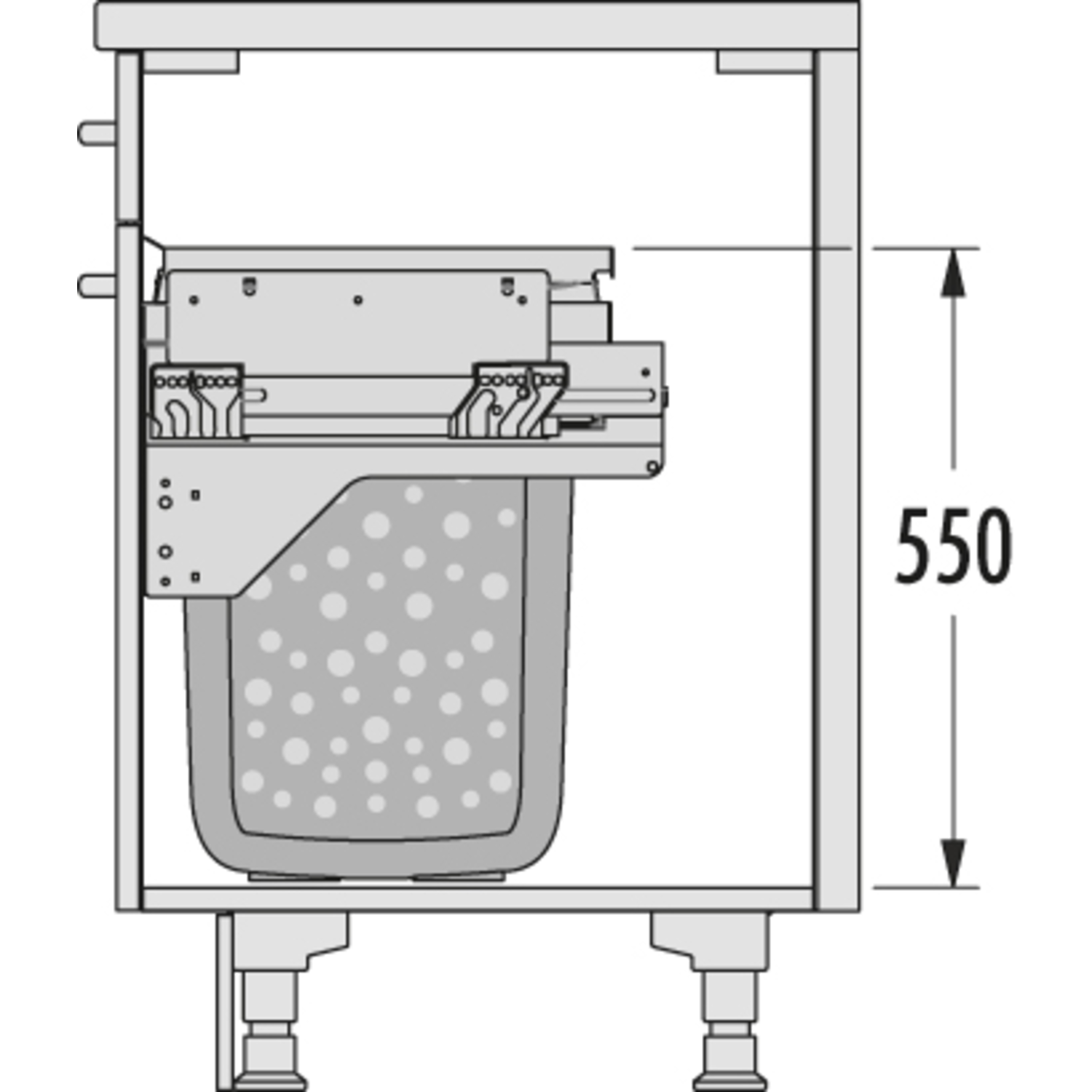 Hailo Laundry Carrier k.60 2x33l wit