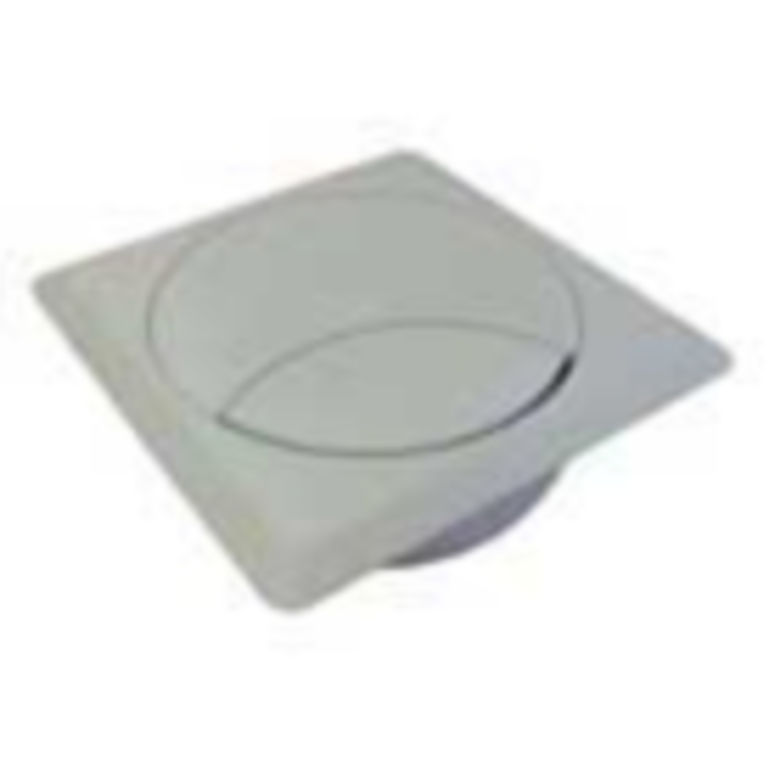 Passe cable 93x93mm plastique gris clair  percage diametre 80mm