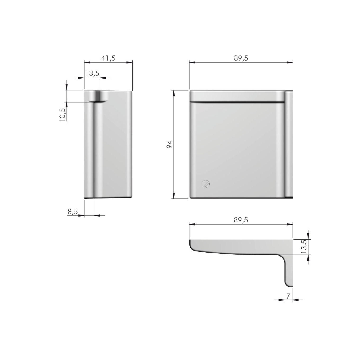 Libra H11 cache anthracite gauche  