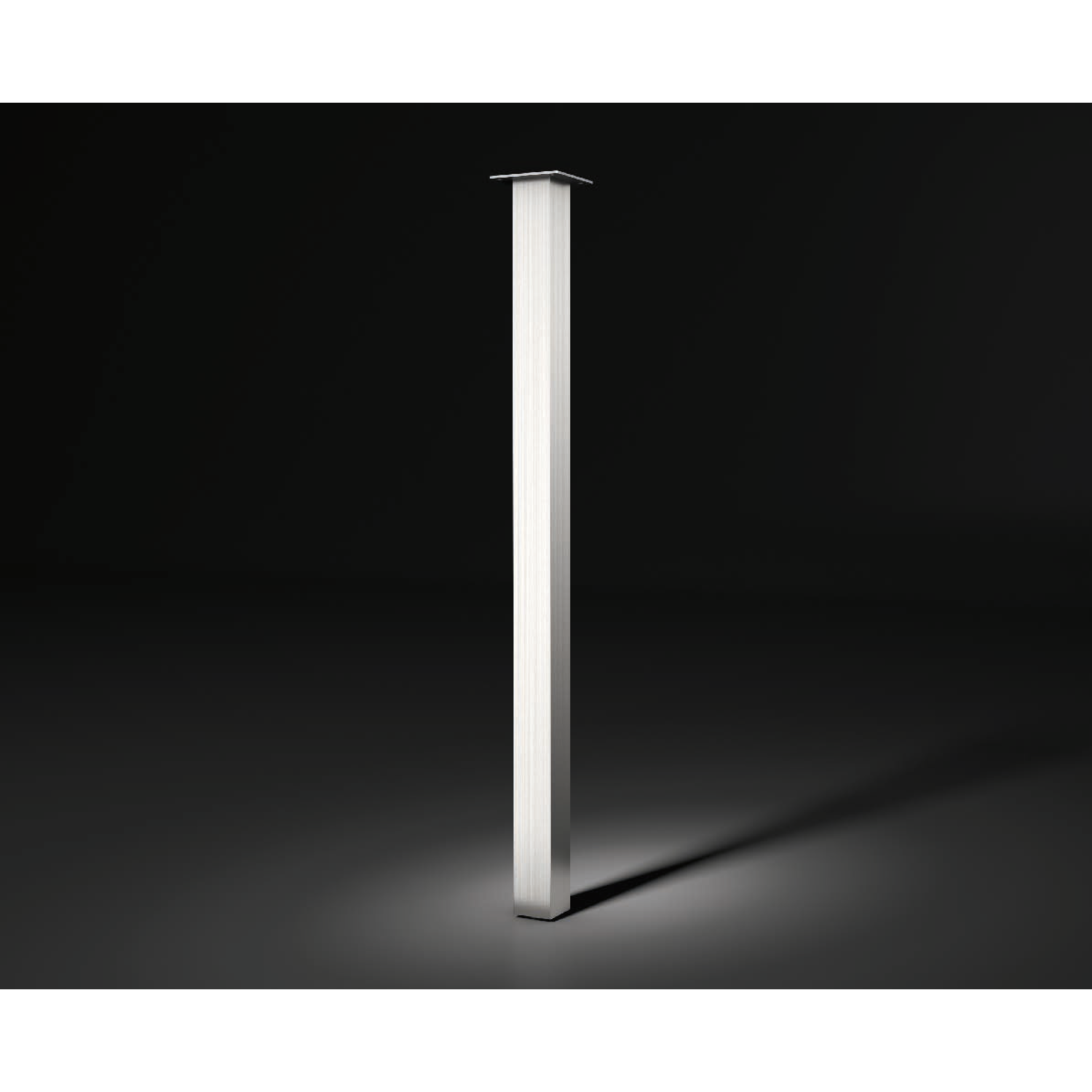 Pied capri 50 alu h:870mm 50x50mm  