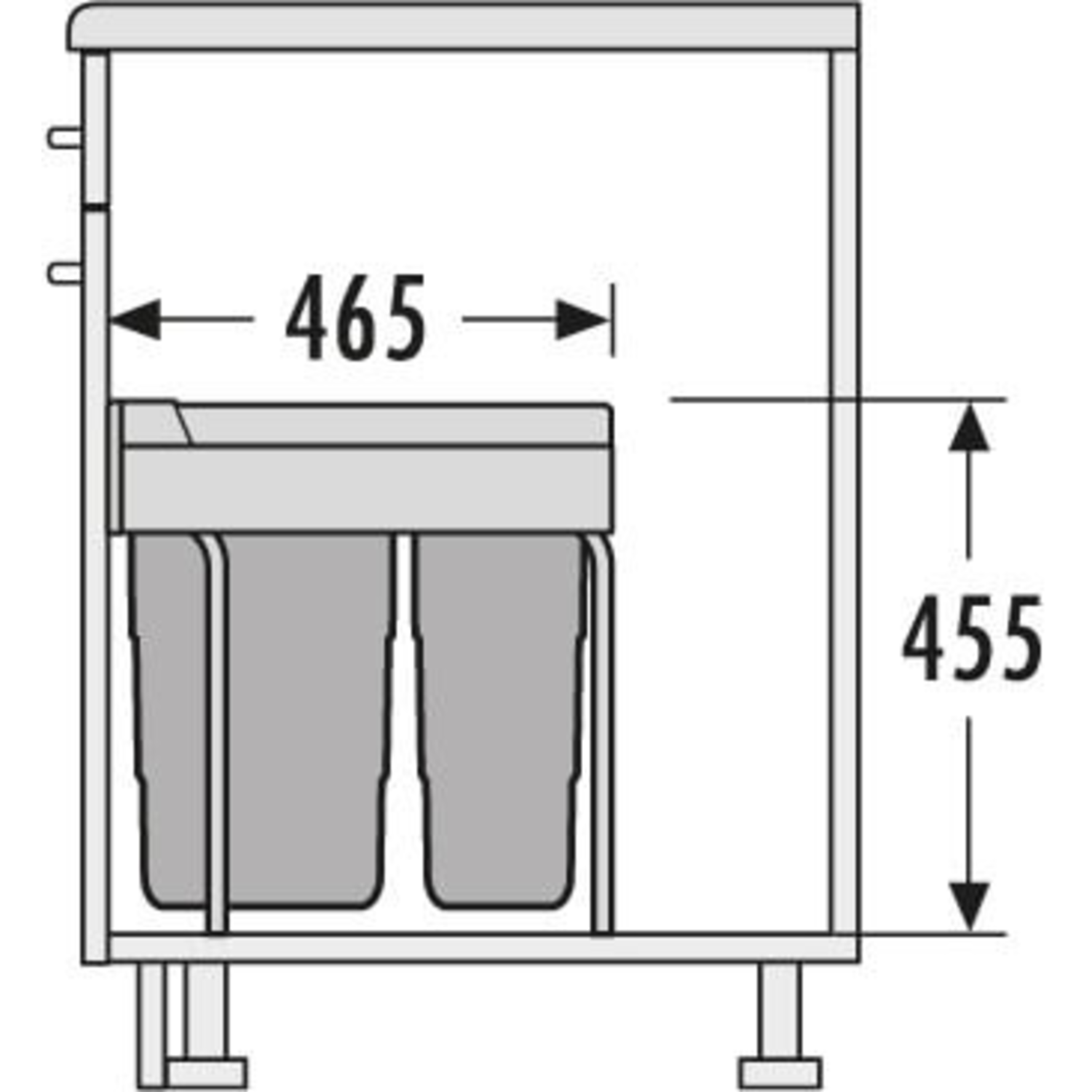Hailo easy-cargo 30+19l grijs