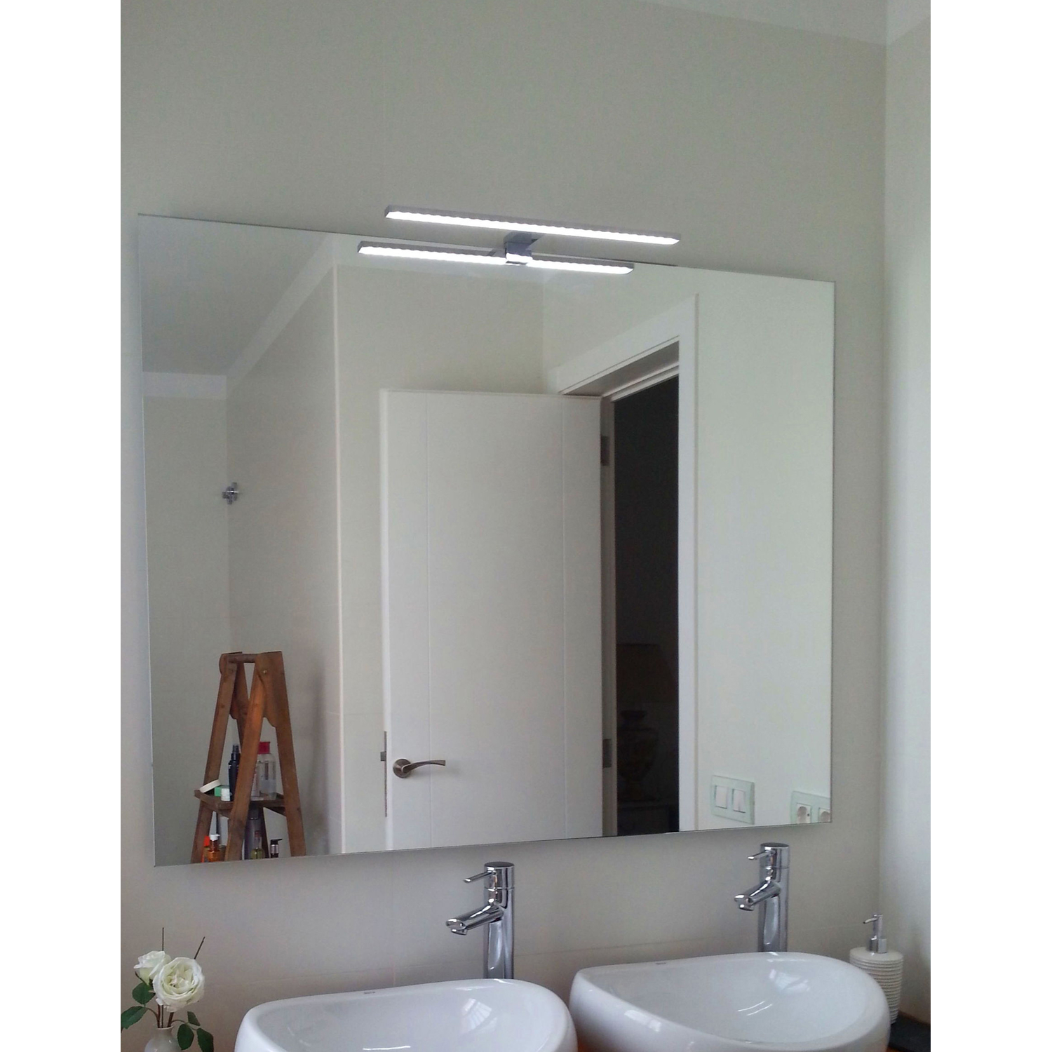 Opbouwlamp led 800mm chroom kleurtemp.wissel