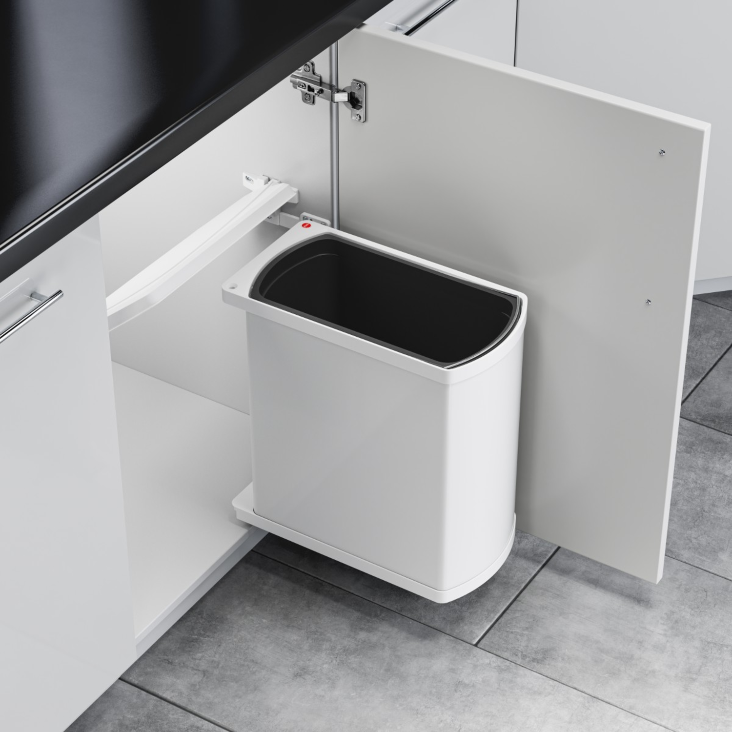 Hailo uno poubelle 18l blanche  