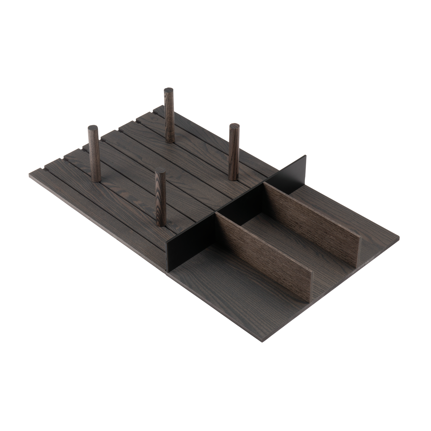 Filo tiroir supp assiettes + séparateur V4 90 noir 