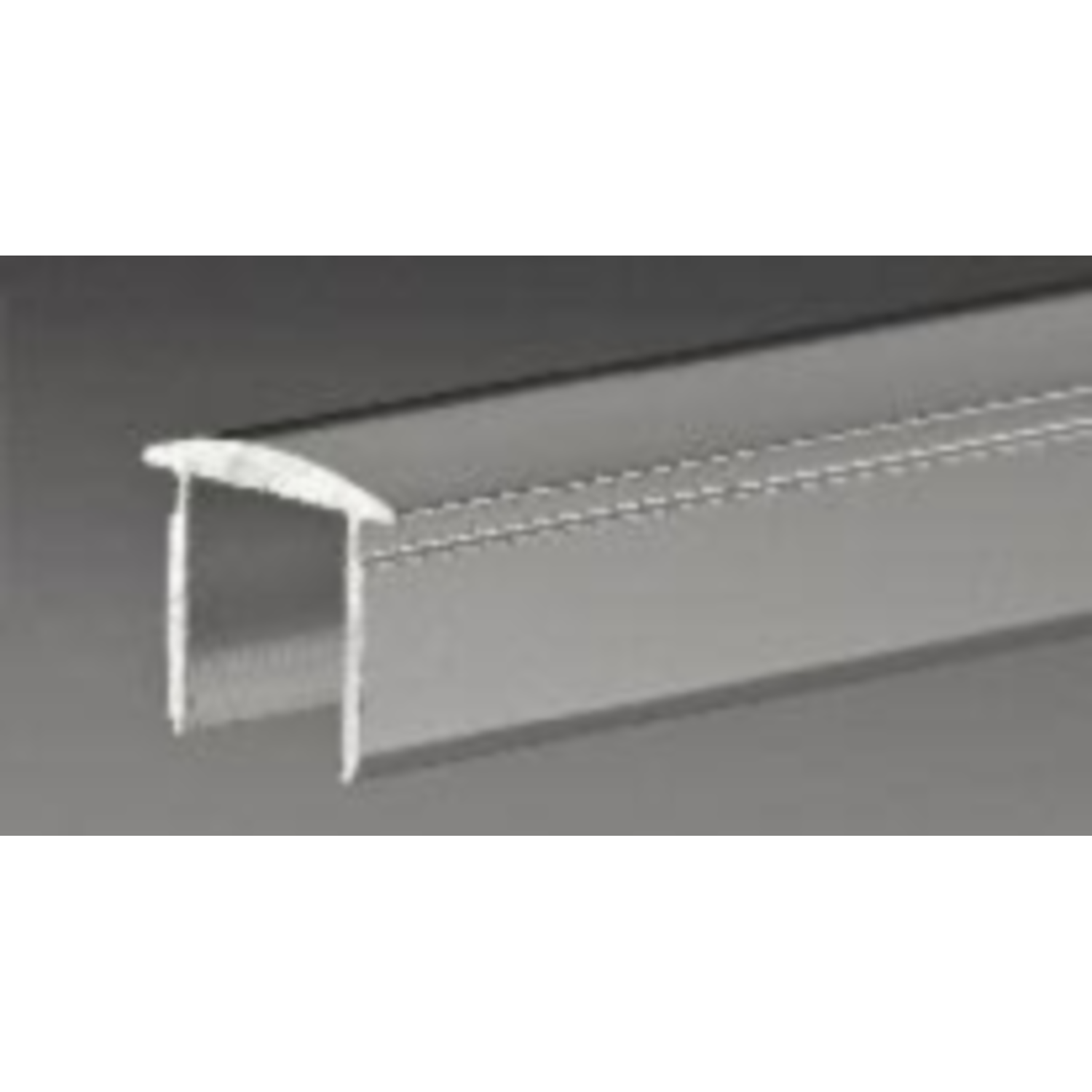 Profil supérieur arrondi, B16 H13.5 L3000, aluminium brillant