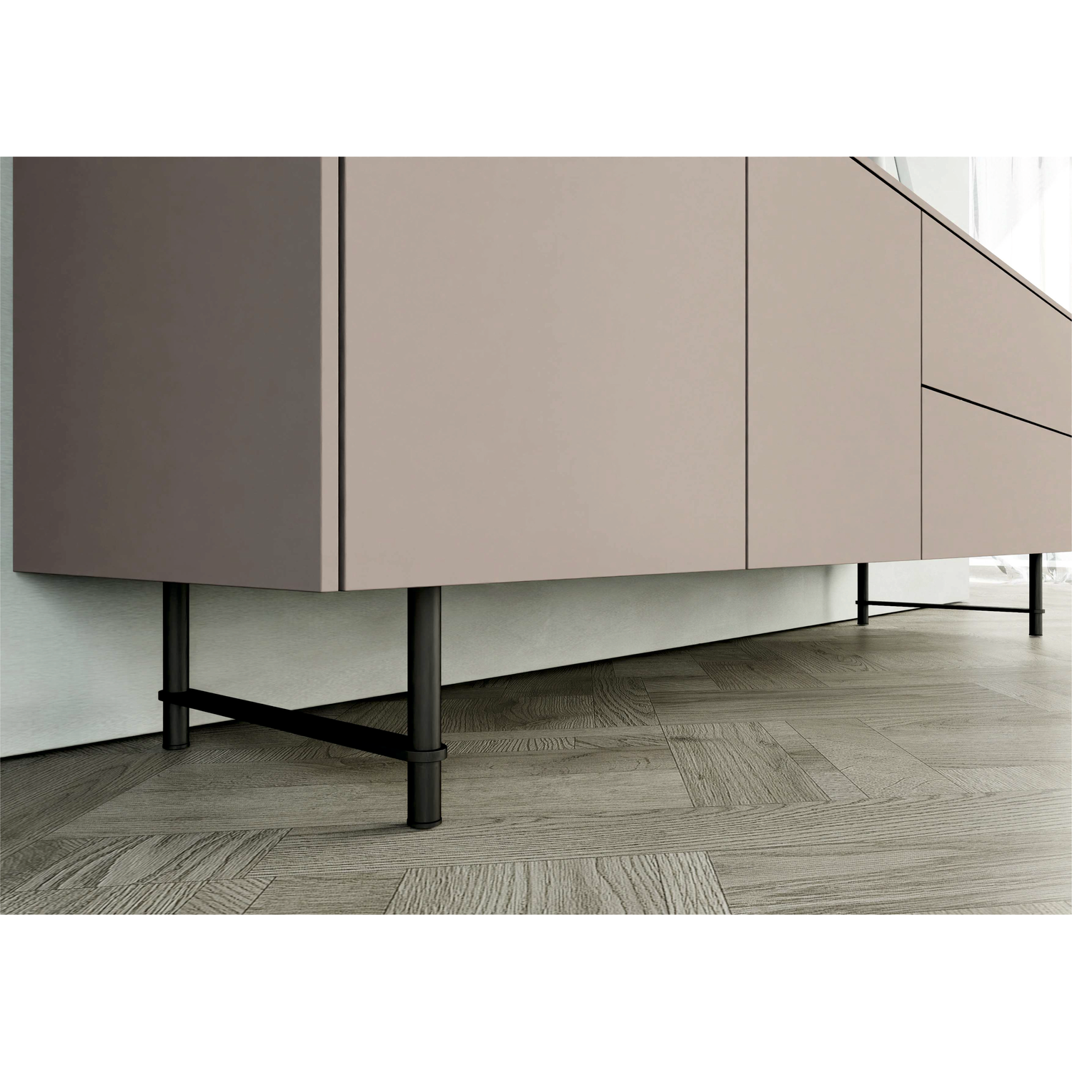 Siena onderstel voor sideboard zwart