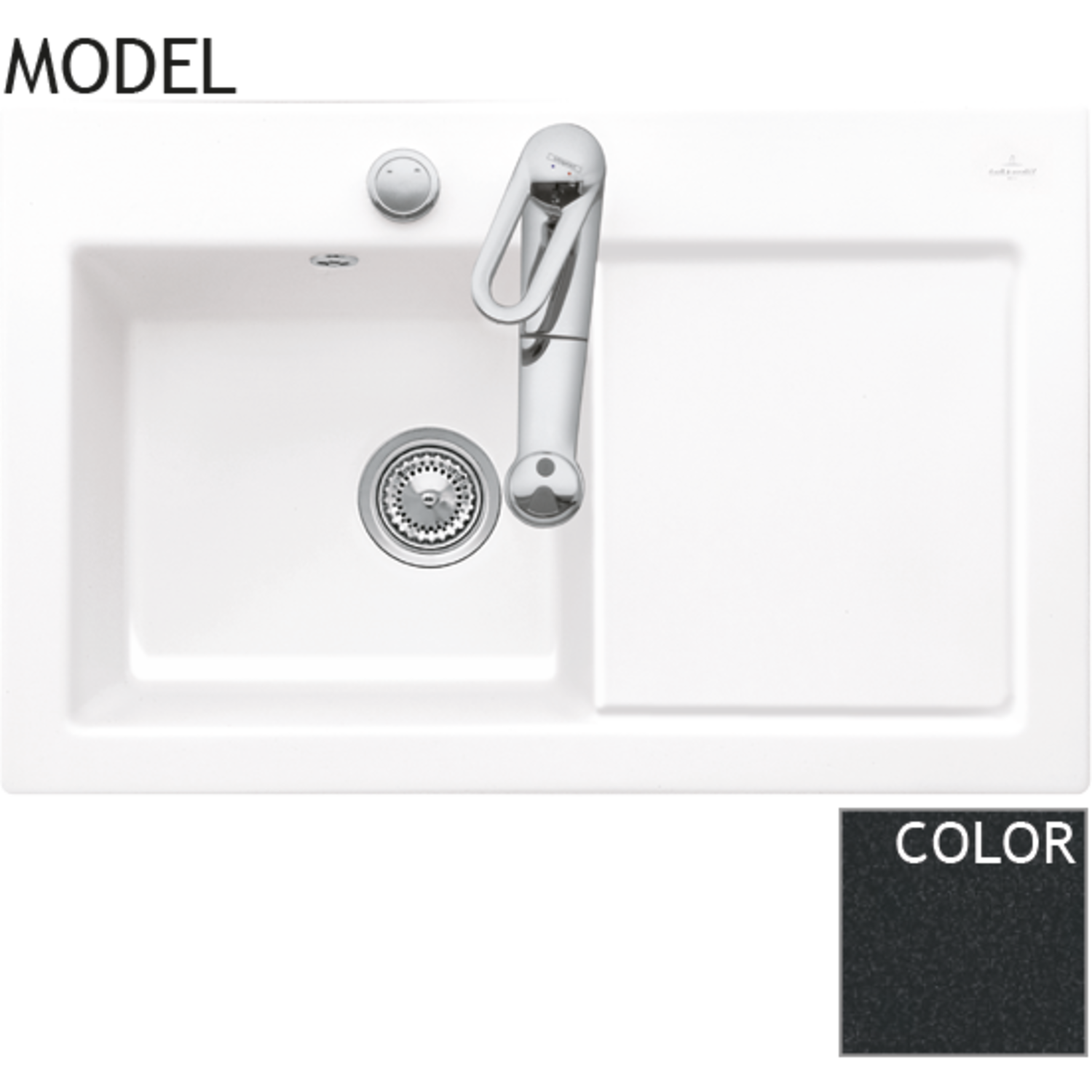 V&B 6772.01.jo subway 45l chromit glanzend