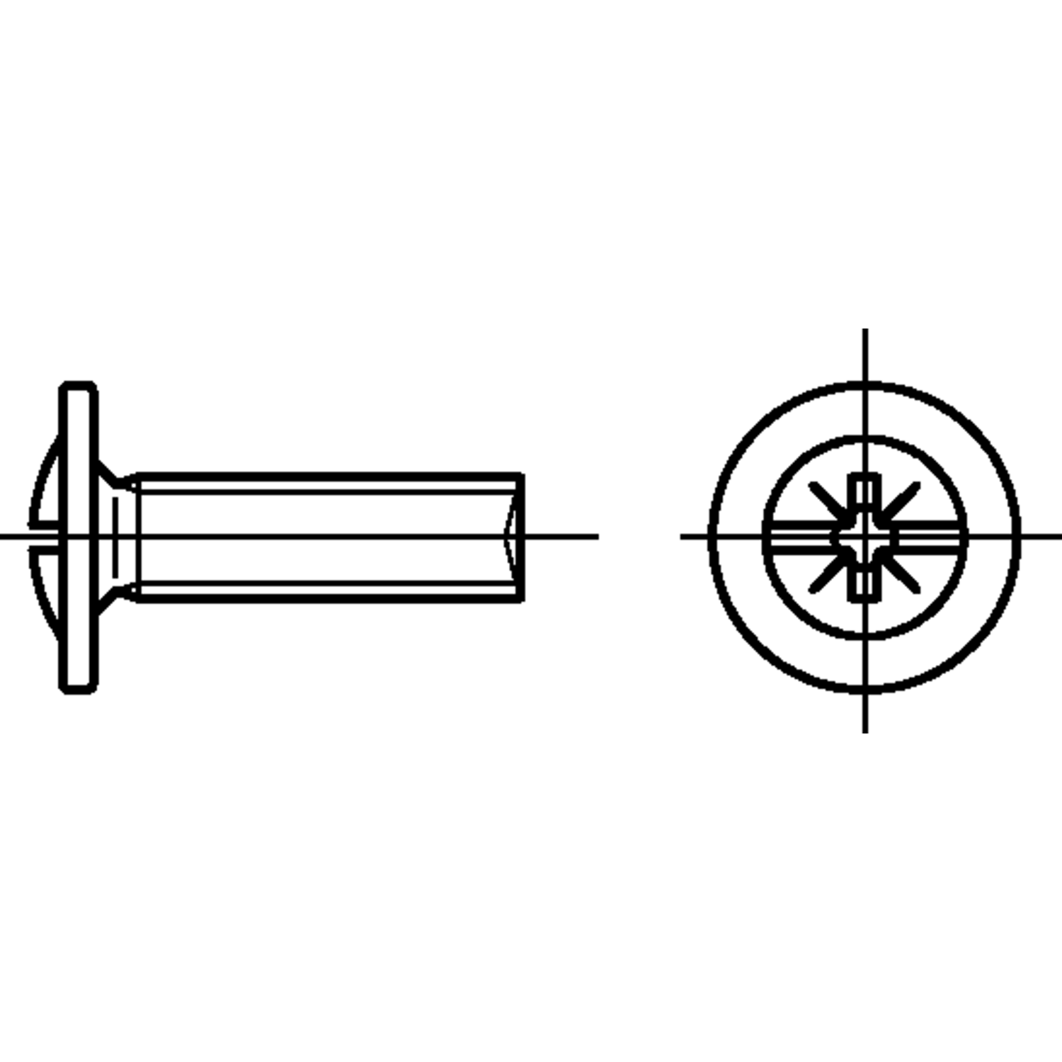 Vis à métaux tr zingué M4x15 