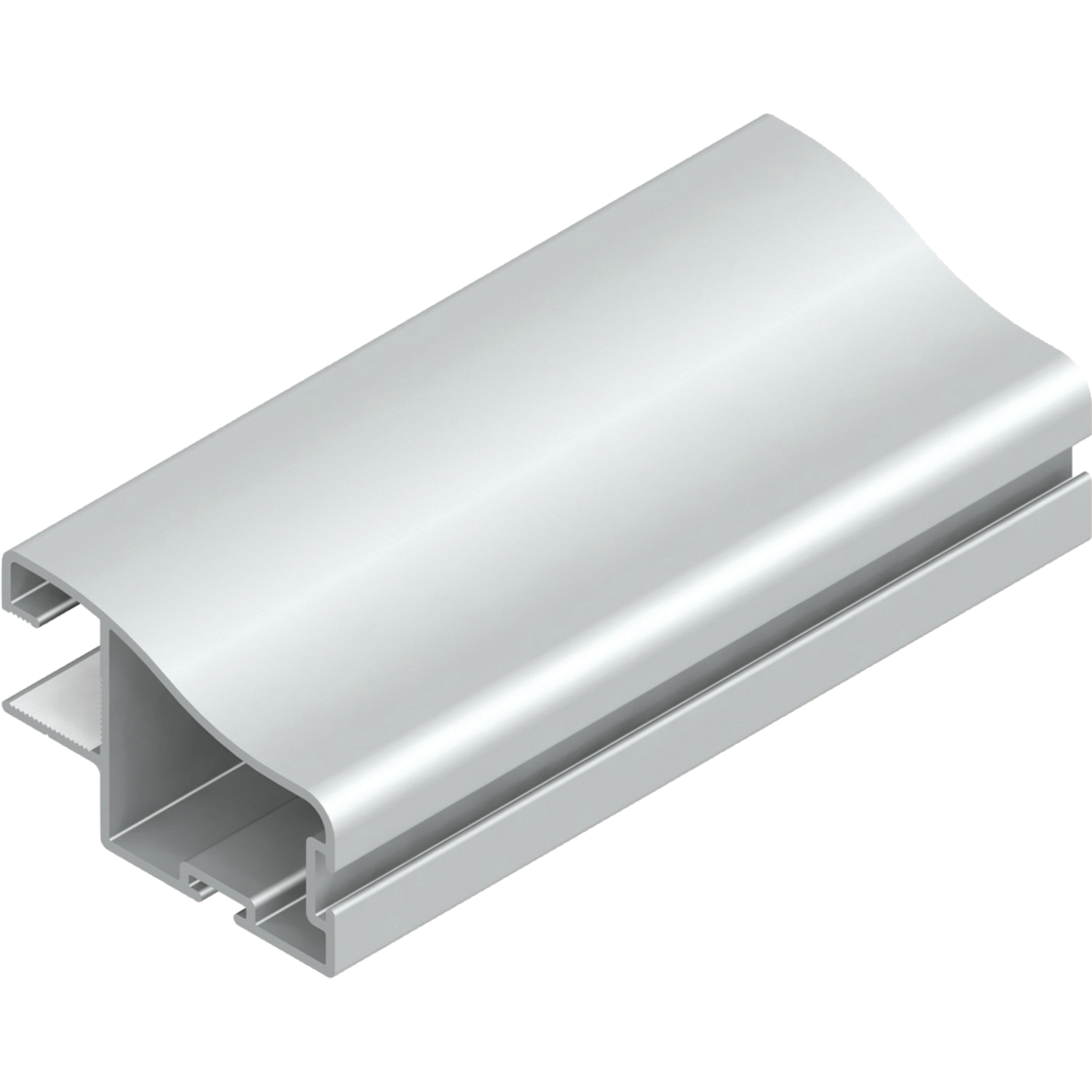 Profil vertical TR10DC Terra 2.6m alu argent  