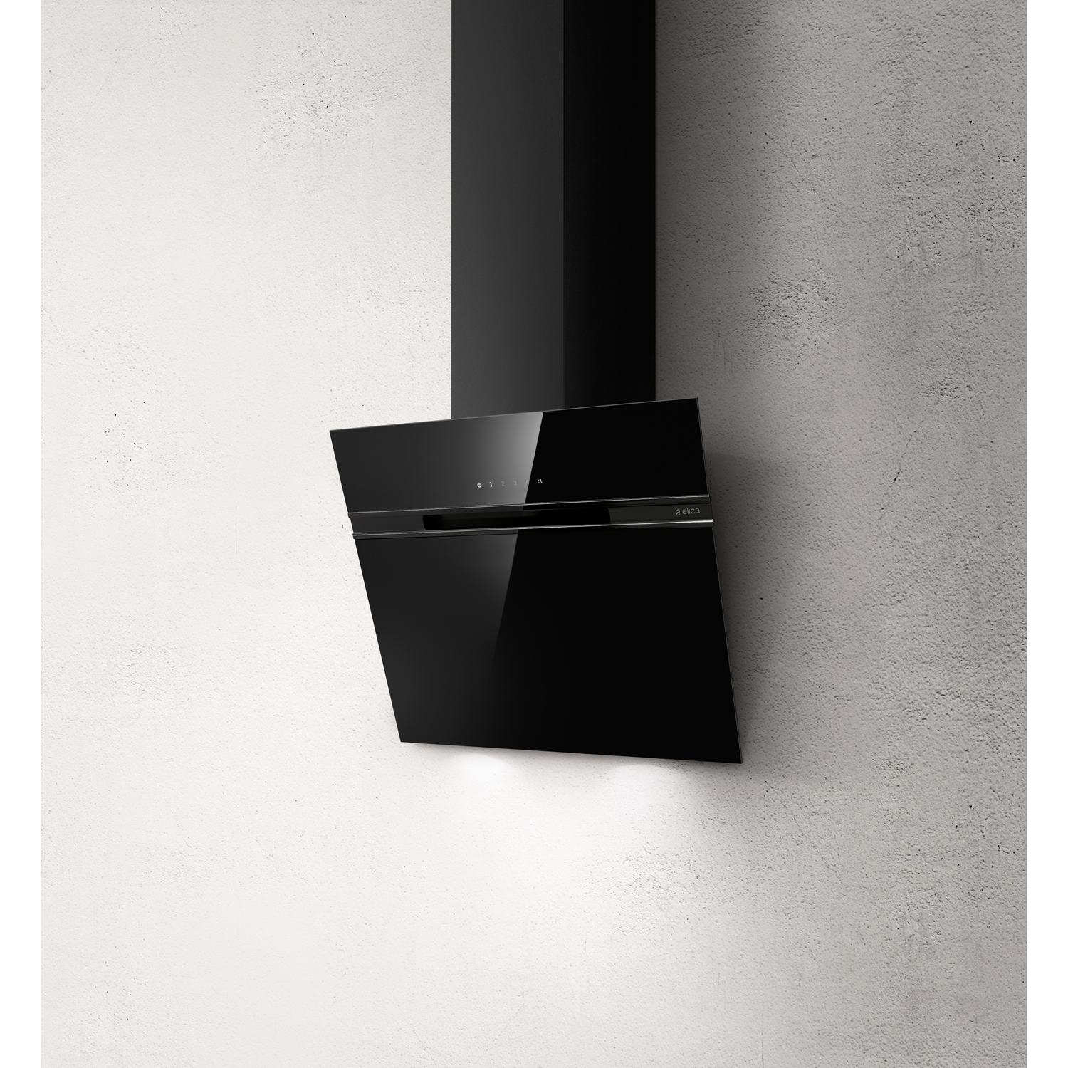 Stripe lux mural aspiration noir verre 60 cm 