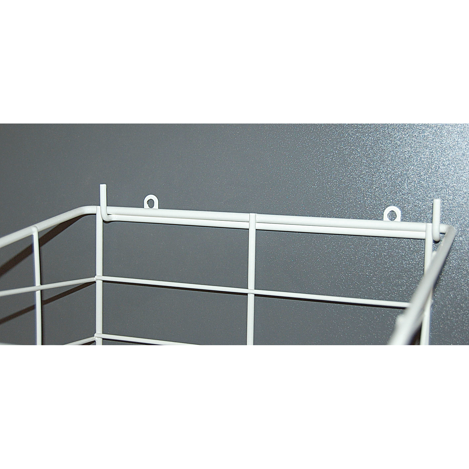 Support double argent pour panier à linge 