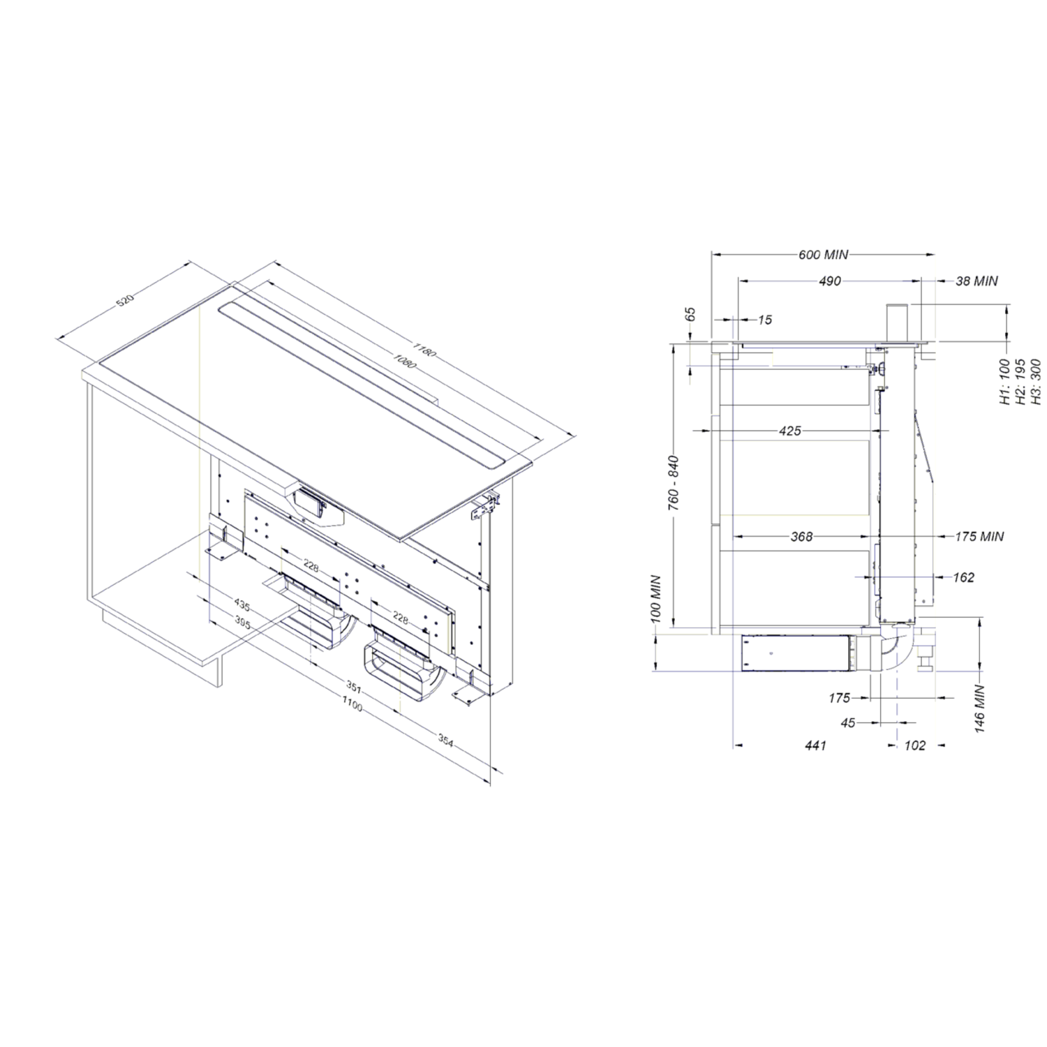 NOVY Premium panorama pro 118 cm 5 zones