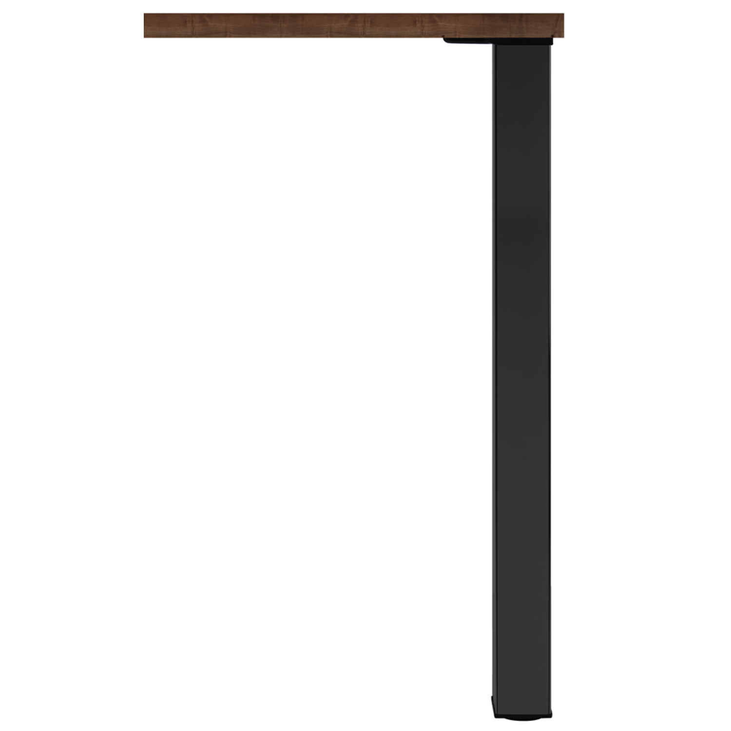 Pied de table q60 noir mat 60x60mm h71 reglable  