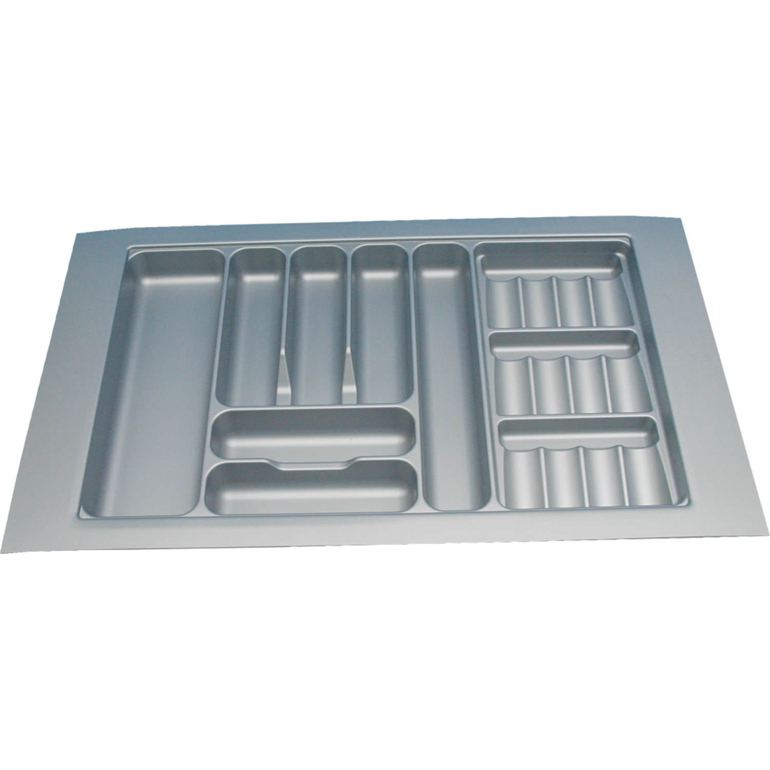 Insert-couvert & épices C90 cm gris alu  l700-850 p440-500 mm