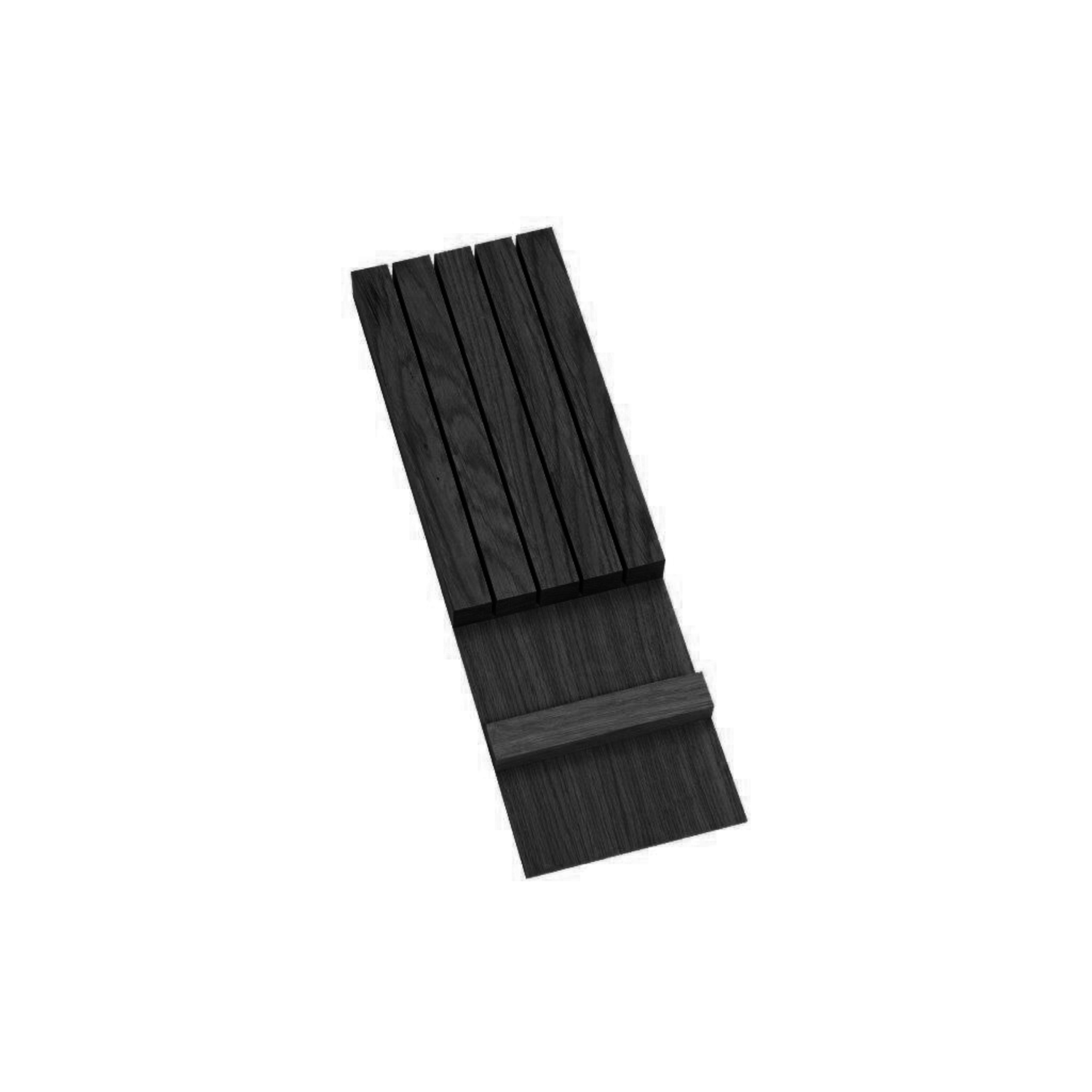 Modulo porte-couteaux noir 473x148x30mm 