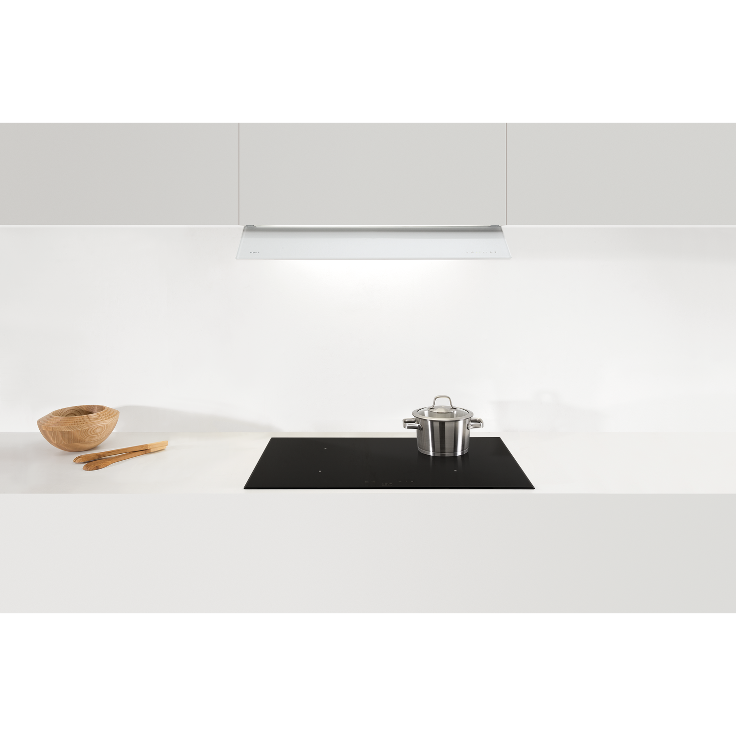 Novy Fusion 90 cm blanc hotte téléscopique 