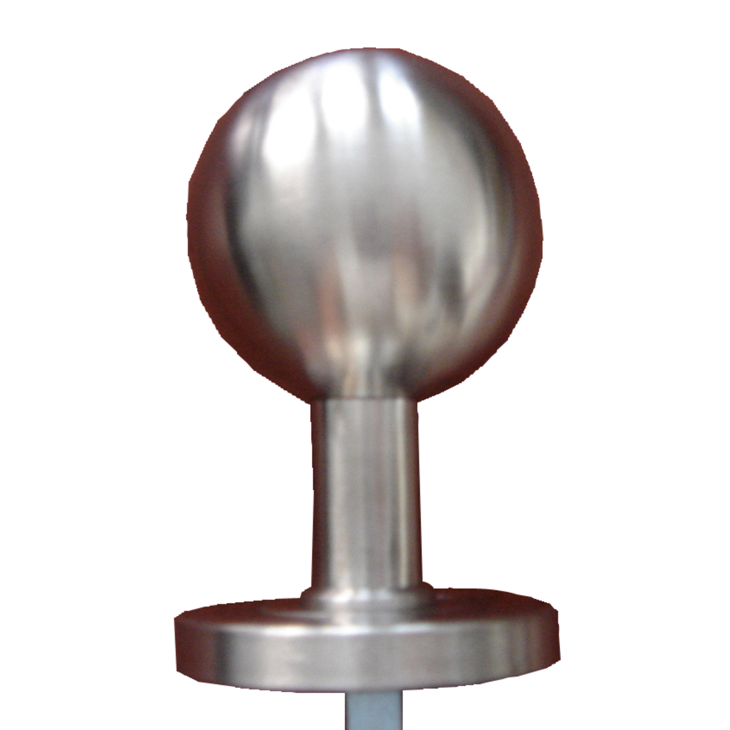 Bouton fixe avec rosace rvs  