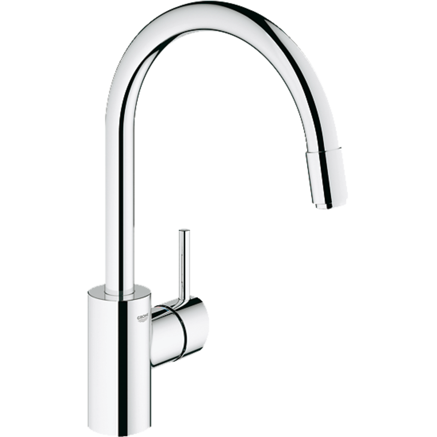 Grohe concetto c mitigeur avec mousseur extensible  chrome 