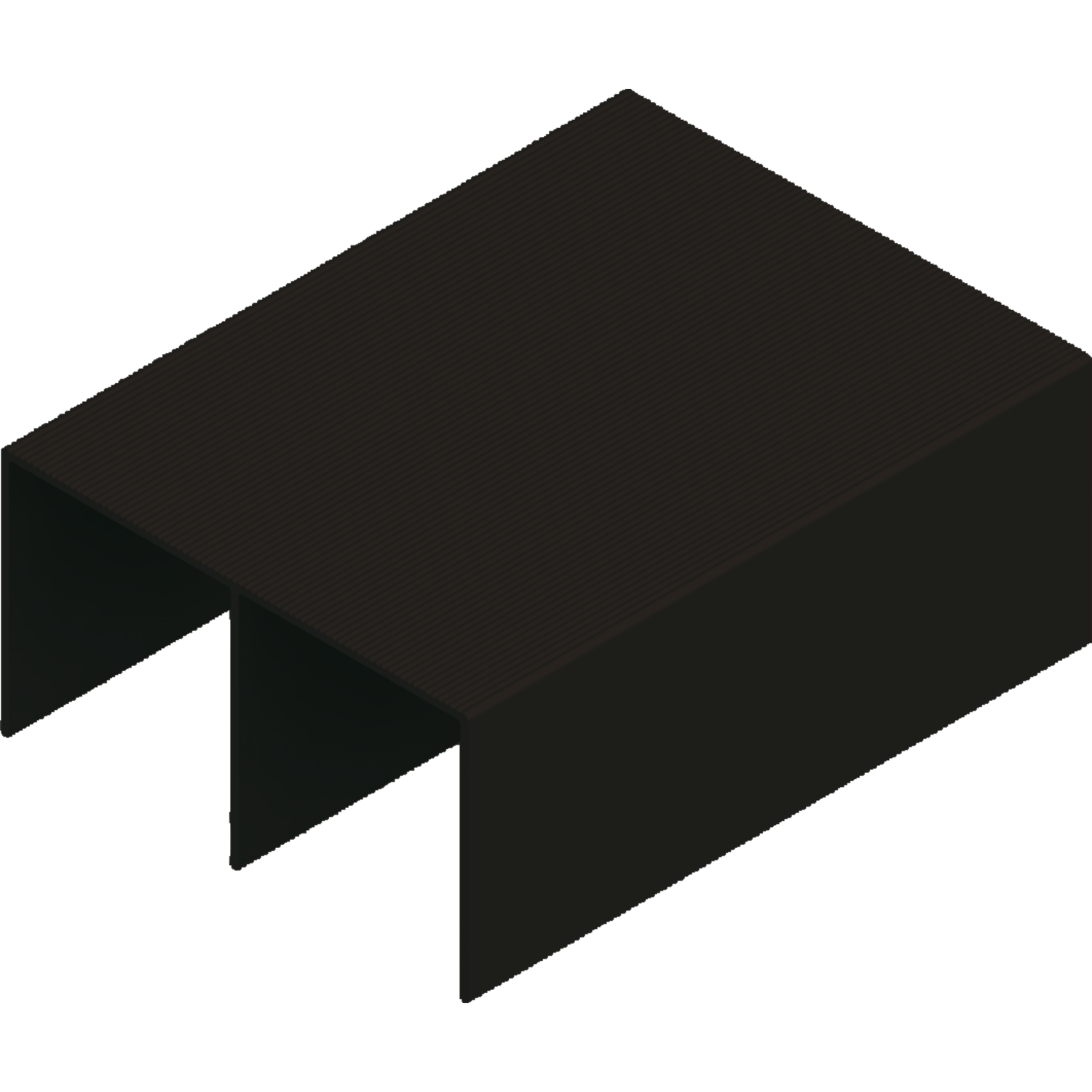 Rail support 10 mm Terra 6m alu noir  
