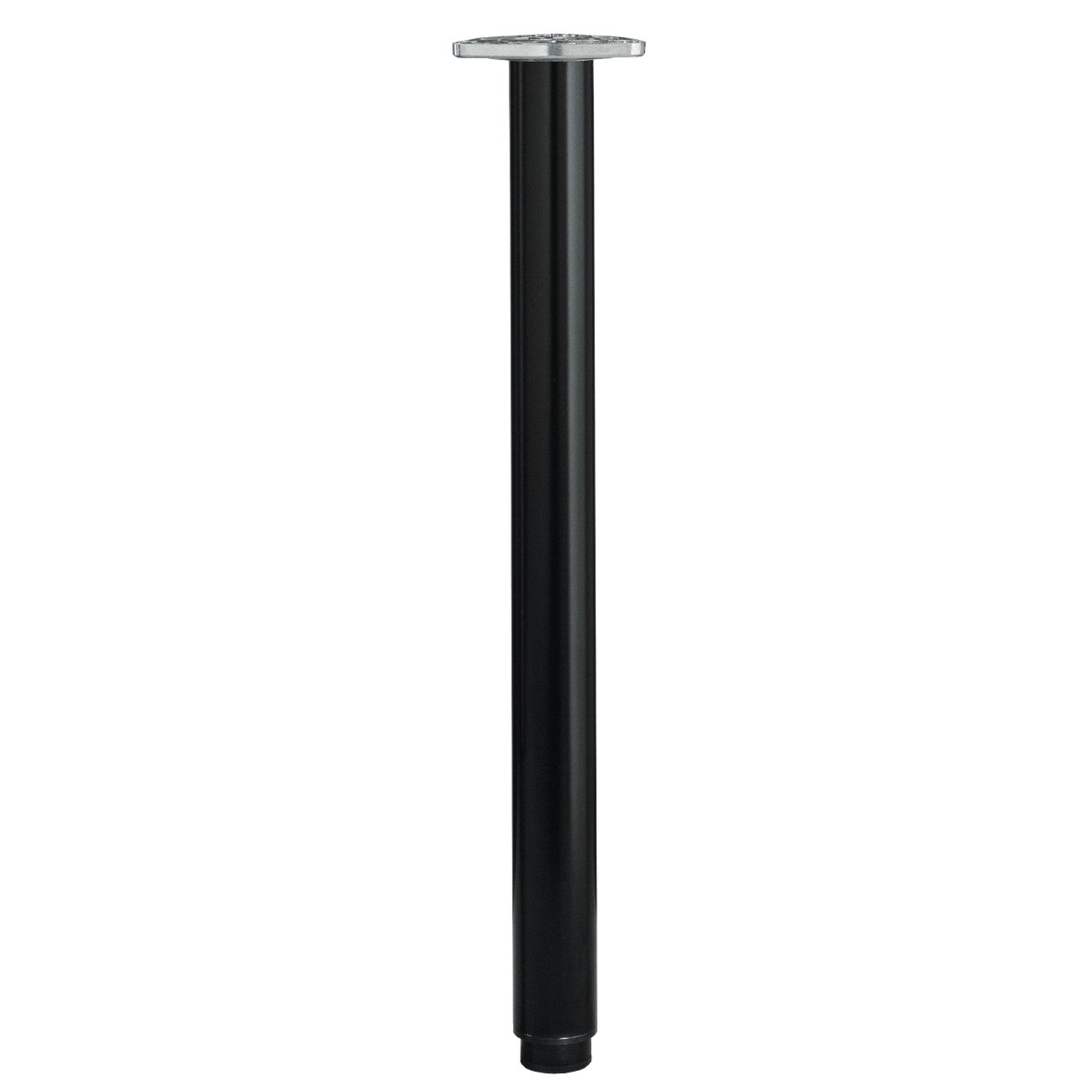 Pied como extensible d.50mm h.710+190mm noir mat  