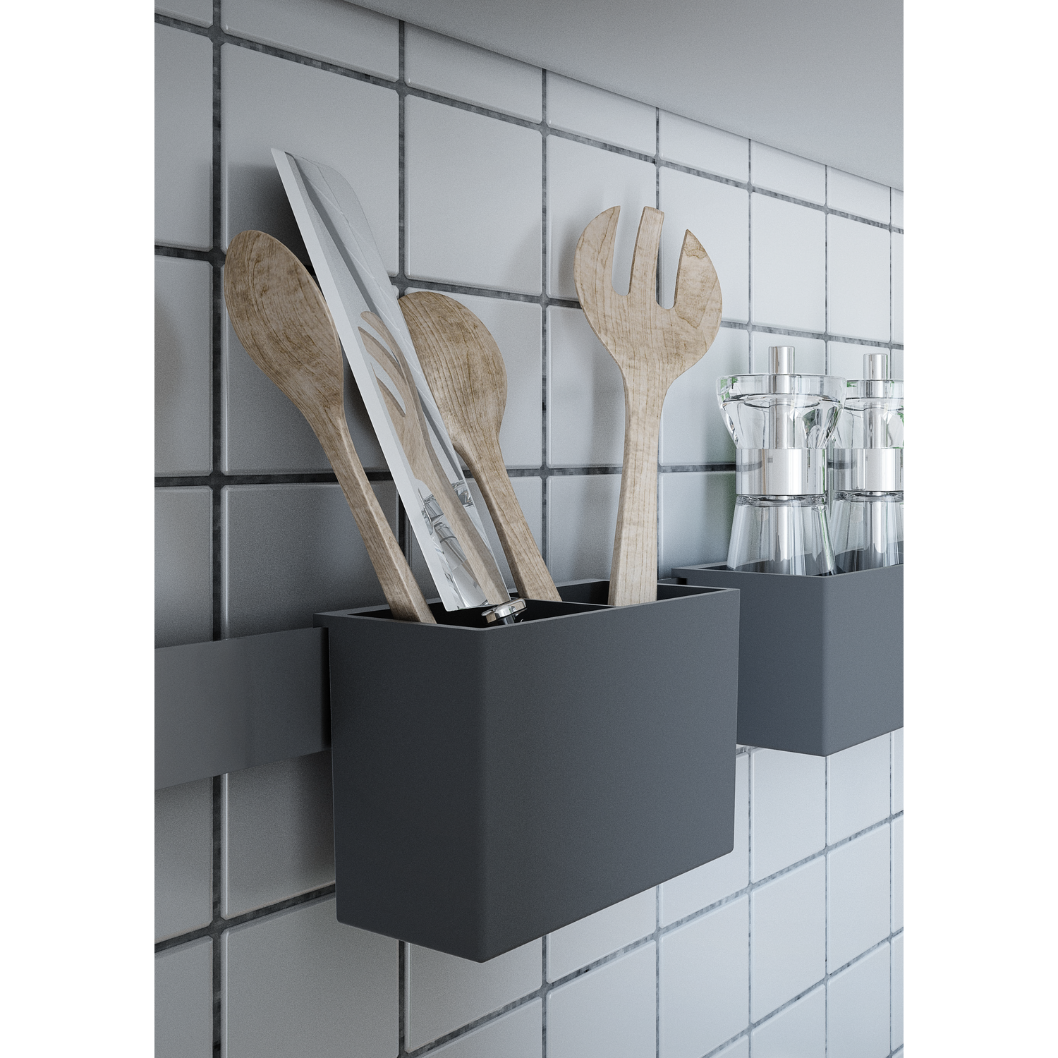 Pratika porte-couvert medium noir 