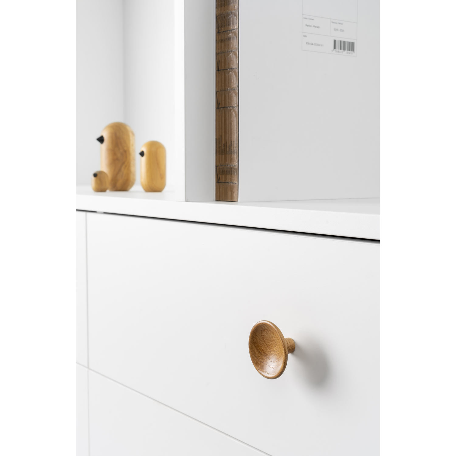 Bouton DISC Ø50 bois noyer