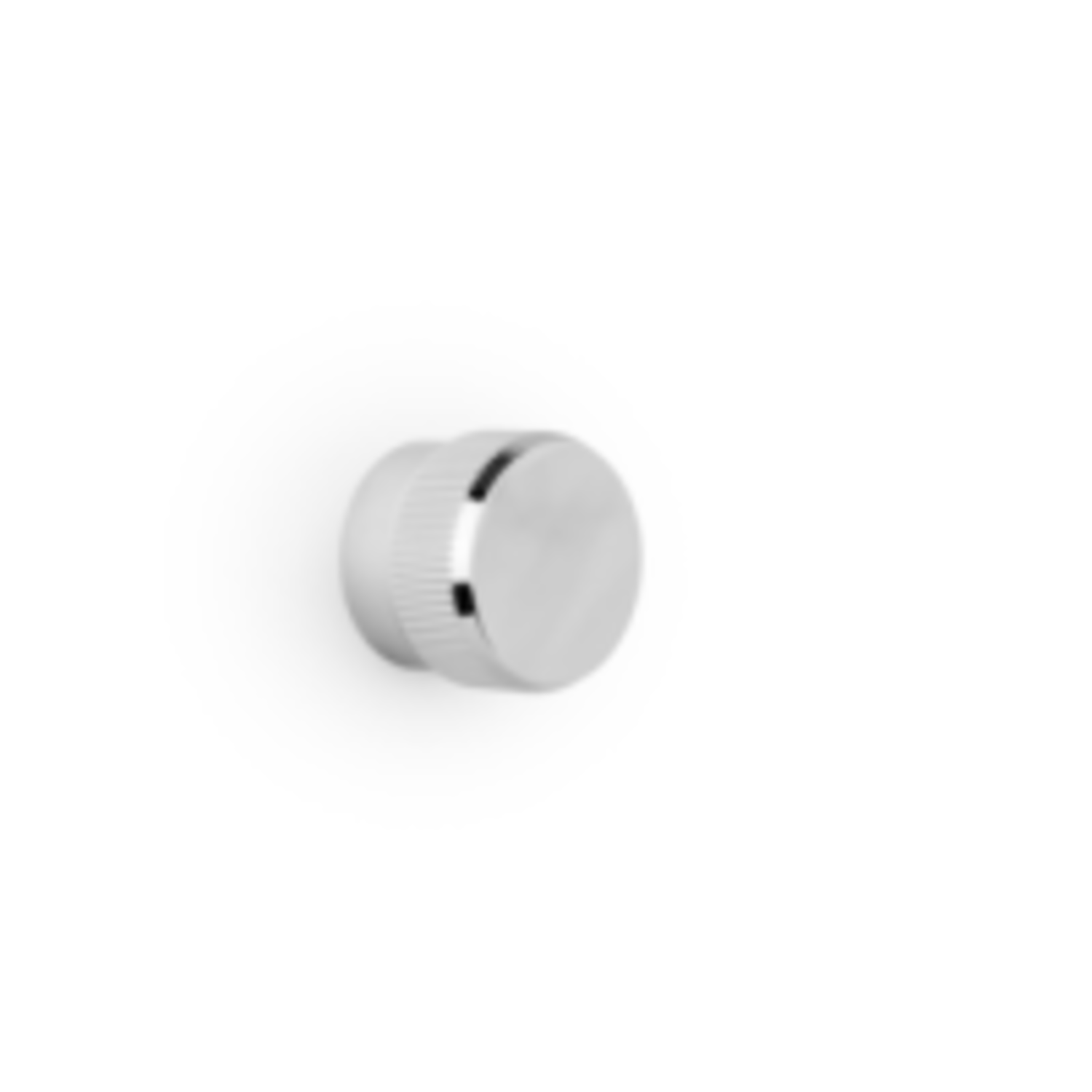 Bouton BROOKLYN BIG Ø40 aluminium brillant nickel