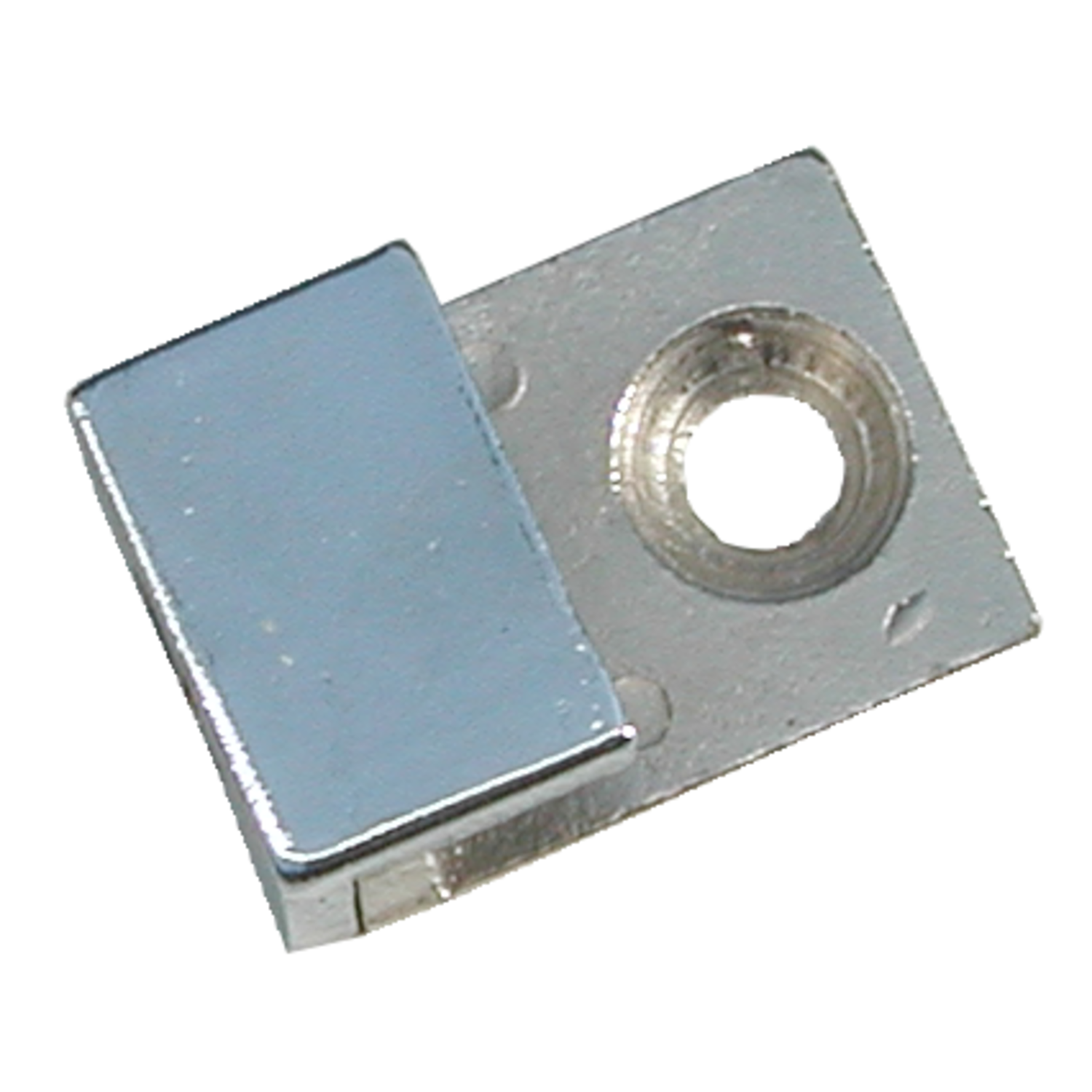 Porte-miroir 2-pièces pr 6mm chrome 