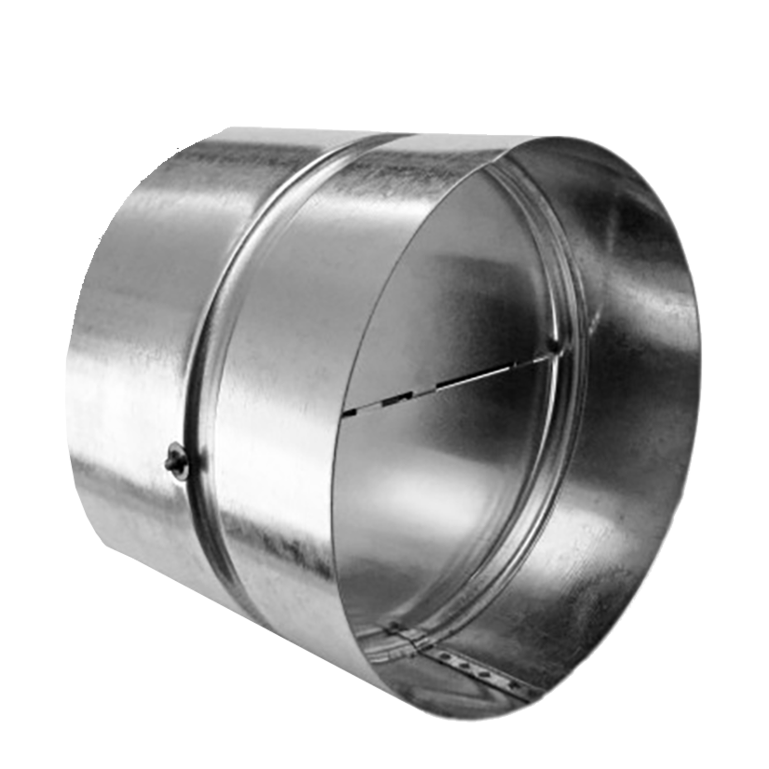 Paneir bds clapet anti-retour 150mm galva/alu avec raccordement extra longue