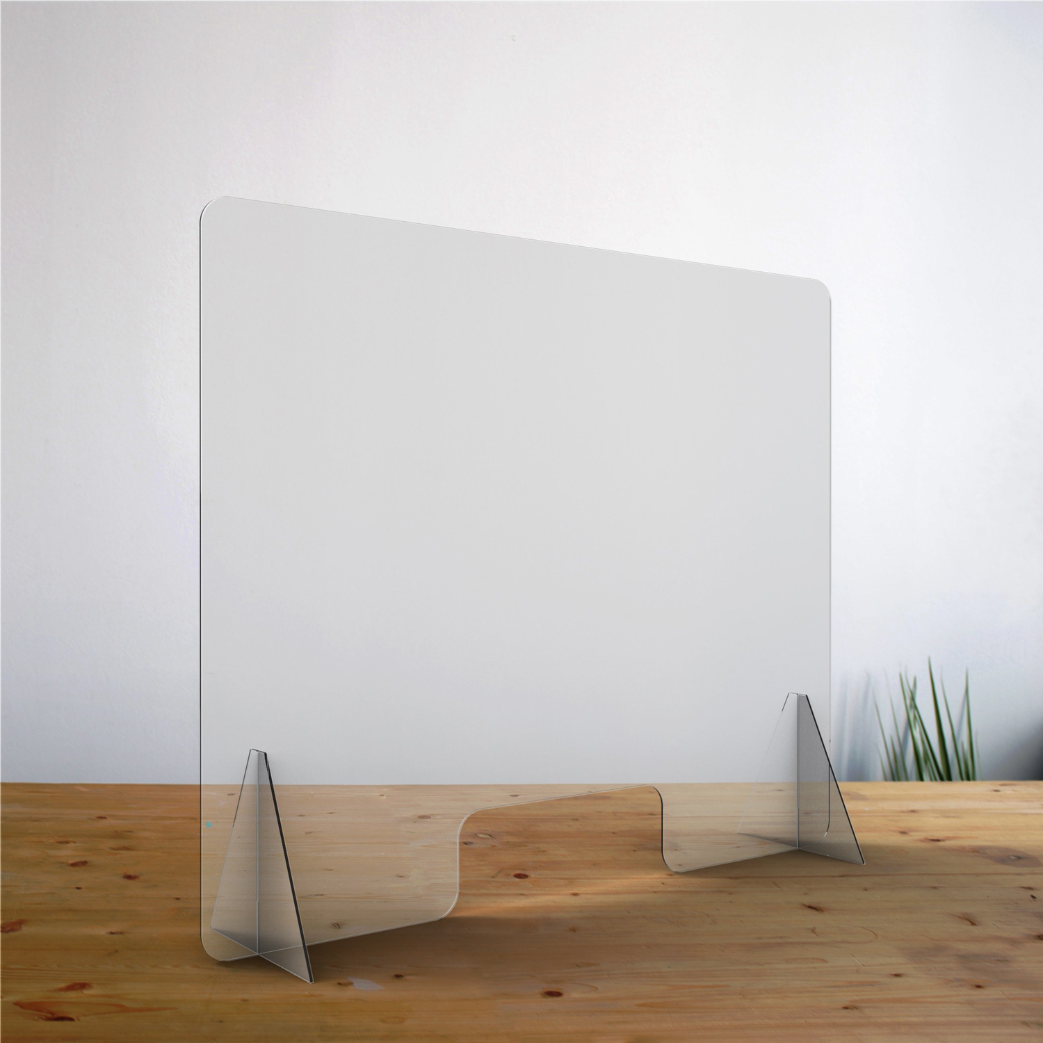 Écran de protection pour comptoir 80x100x12 cm avec ouverture