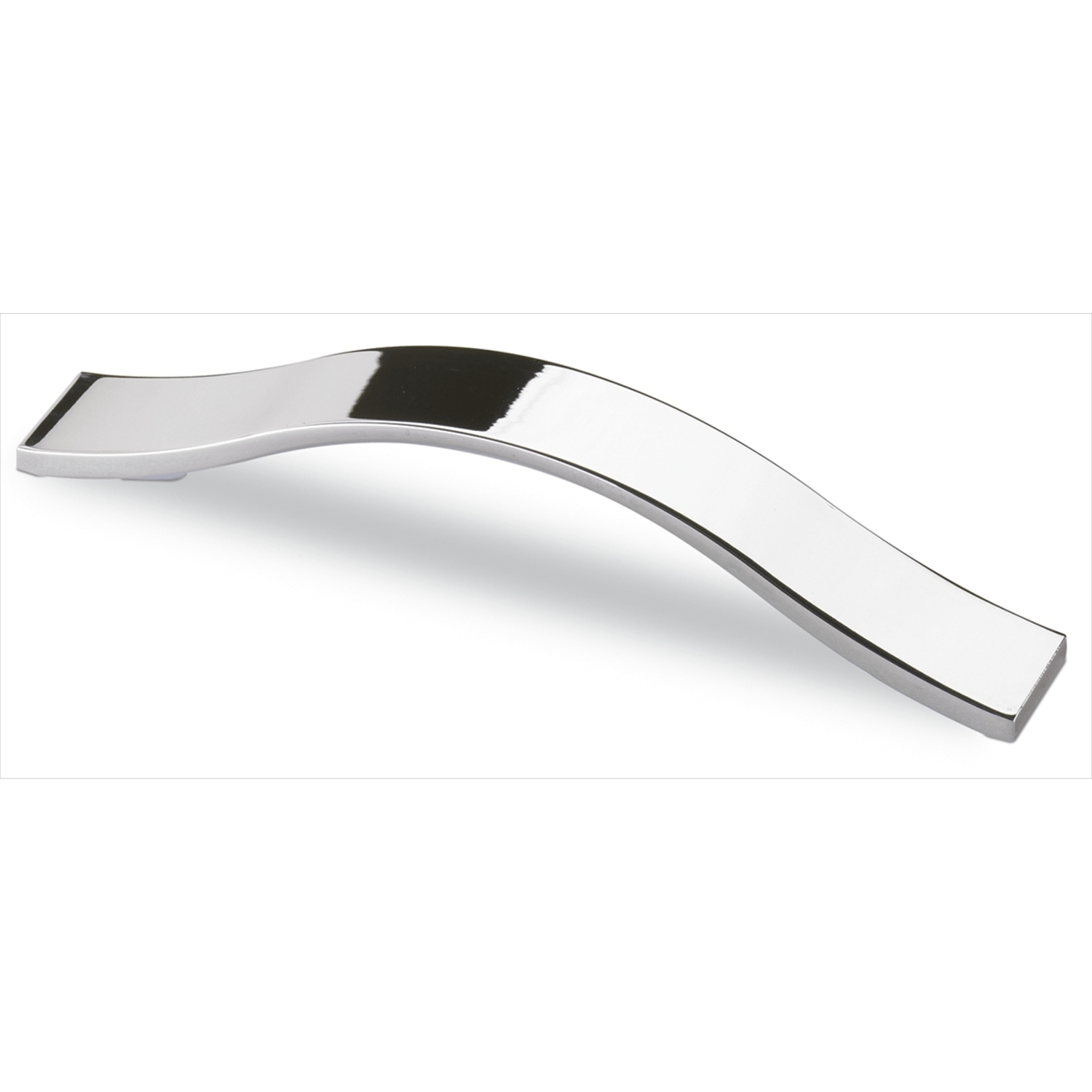 Poignée Genoa, entraxe de perçages 128, L 170 mm, B 23 mm, H 26 mm, chromé brillant