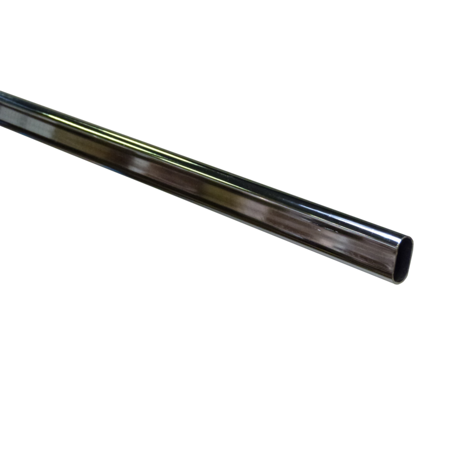 Tube ovale sans noeud 30x15x1,2mm chromé(3m)  