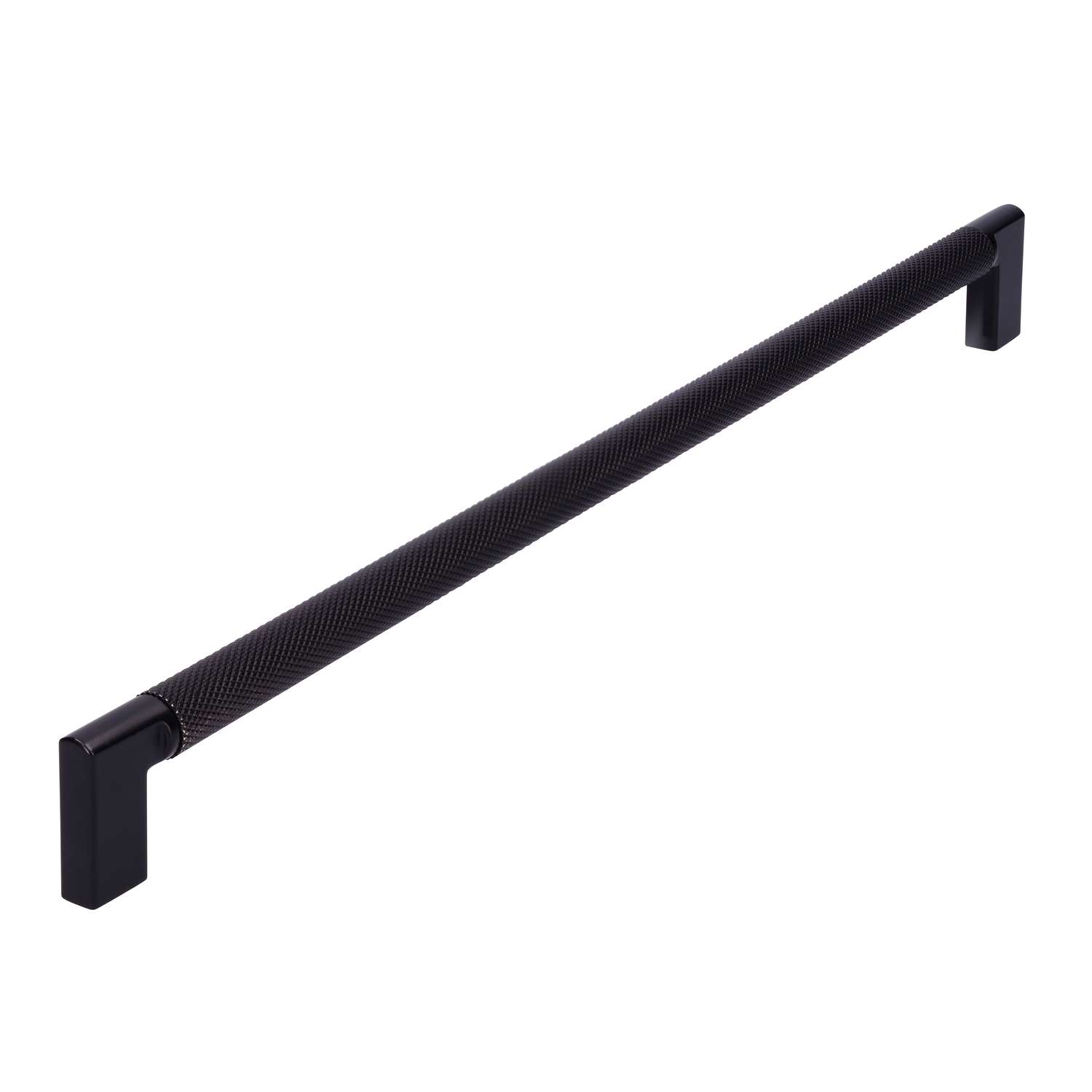 Poignée 320mm alu rainuré noir mat 