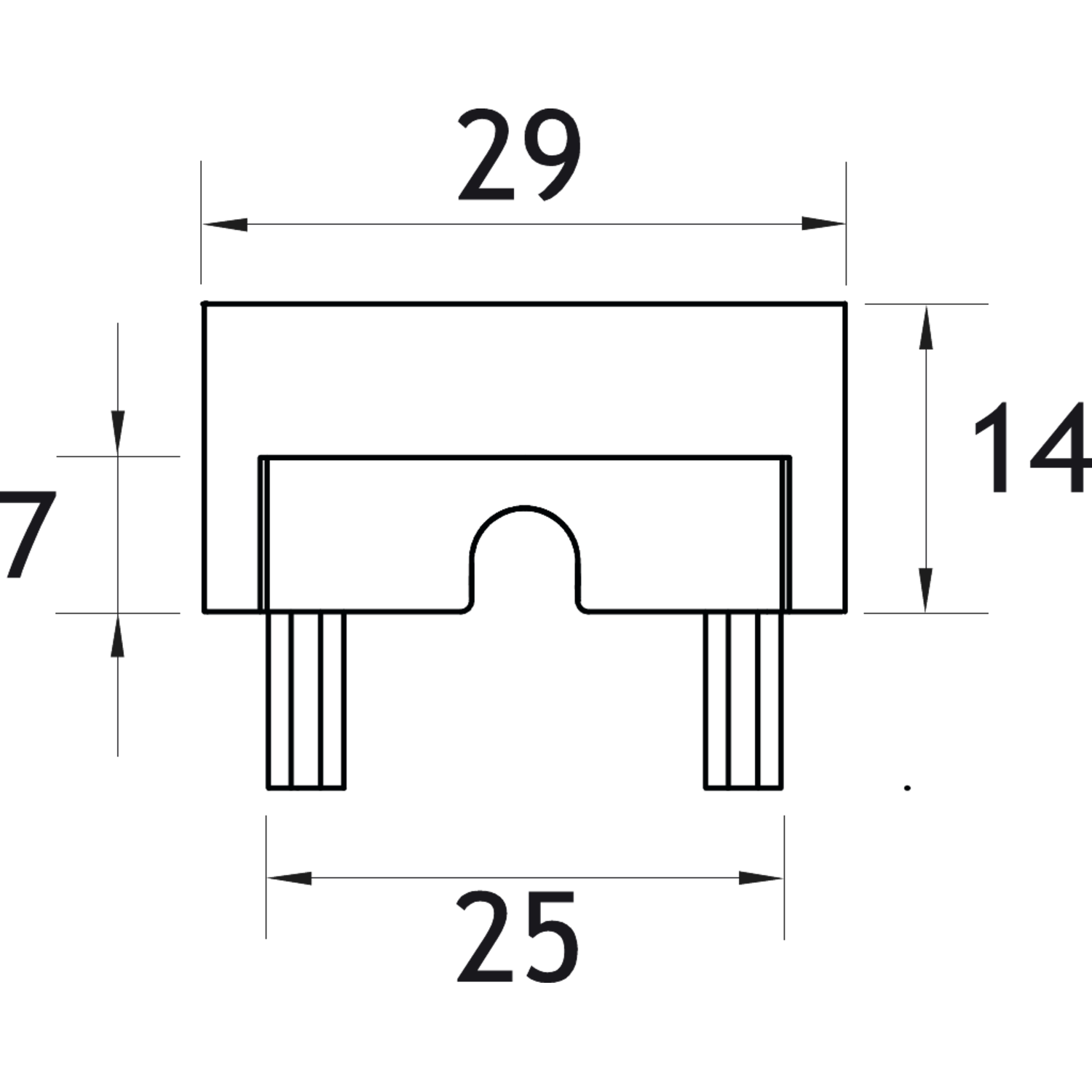 Embouts (2) pour profil led Channelline 12 encastransfo e 
