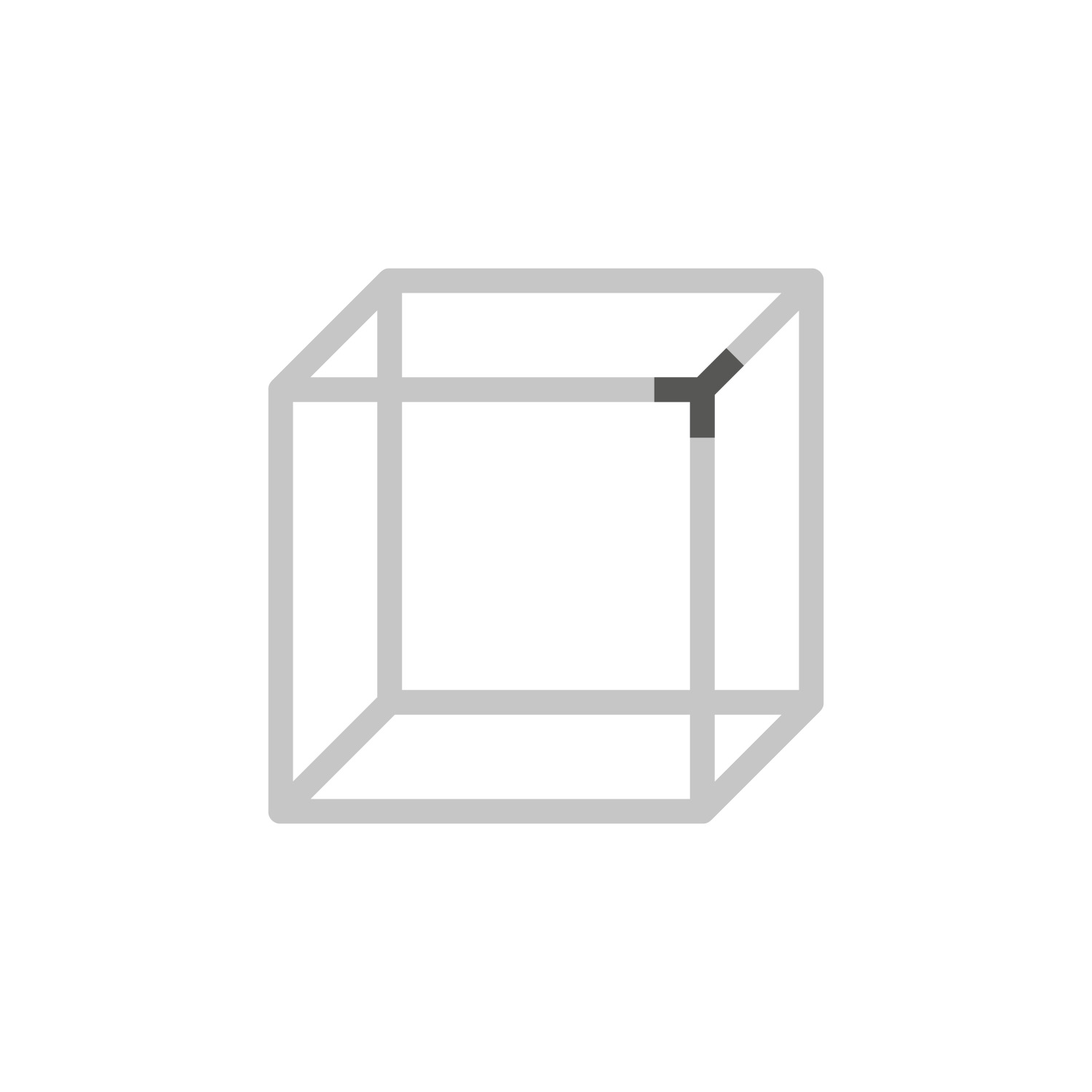 Cadro Nœud d’assemblage triple 3D noir mat