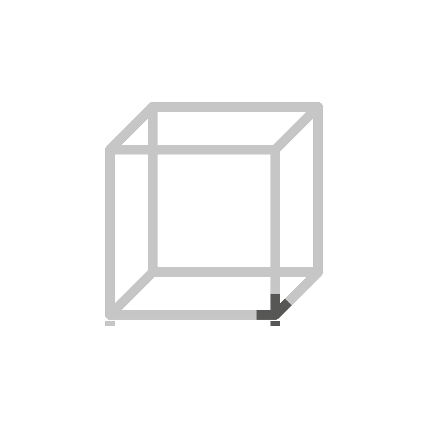 Cadro 3-voudig 3D-verbindingshoek met hoogteverstelling mat zwart