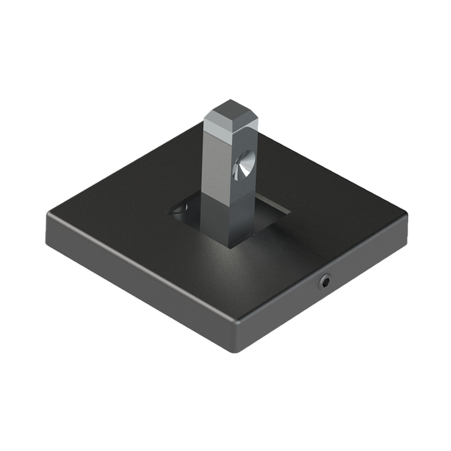 Cadro Fixation murale / Fixation au sol 55 x 55 mm Aspect inox