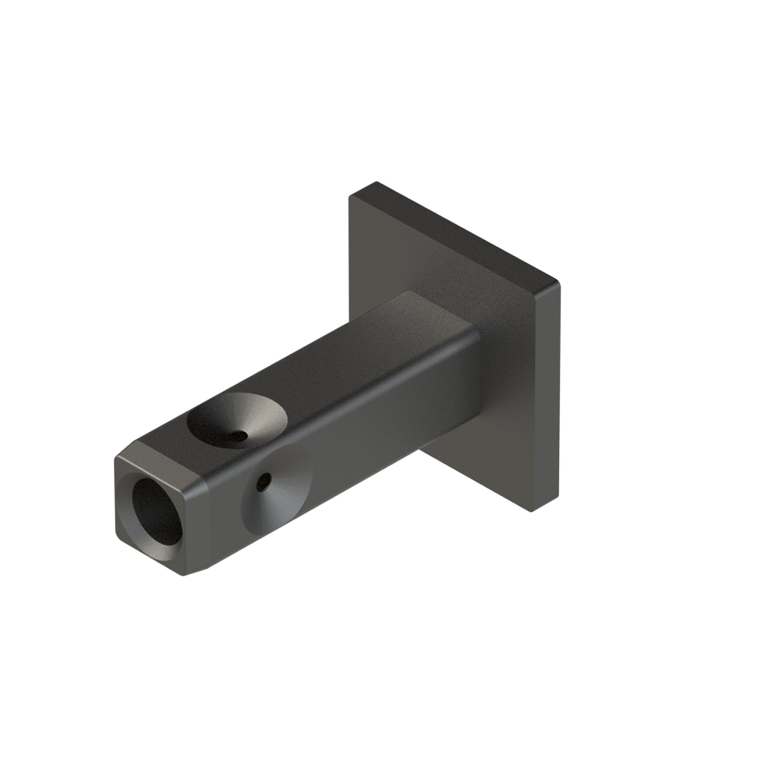 Cadro Wand-/bodembevestiging 18 x 18 mm roestvrij staal finish