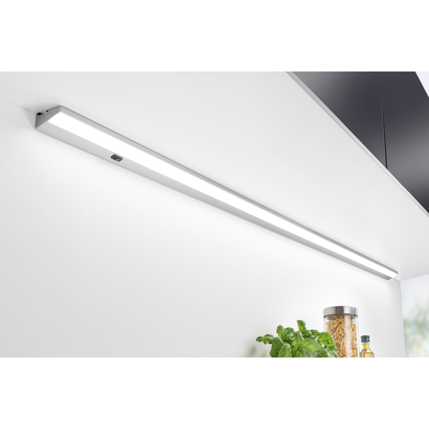 Angolo Led 900mm 14W 230V 3000K inox 