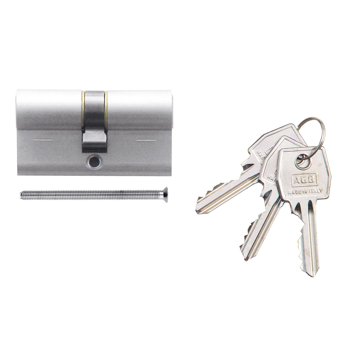 Cyl  agb inox look 60mm 