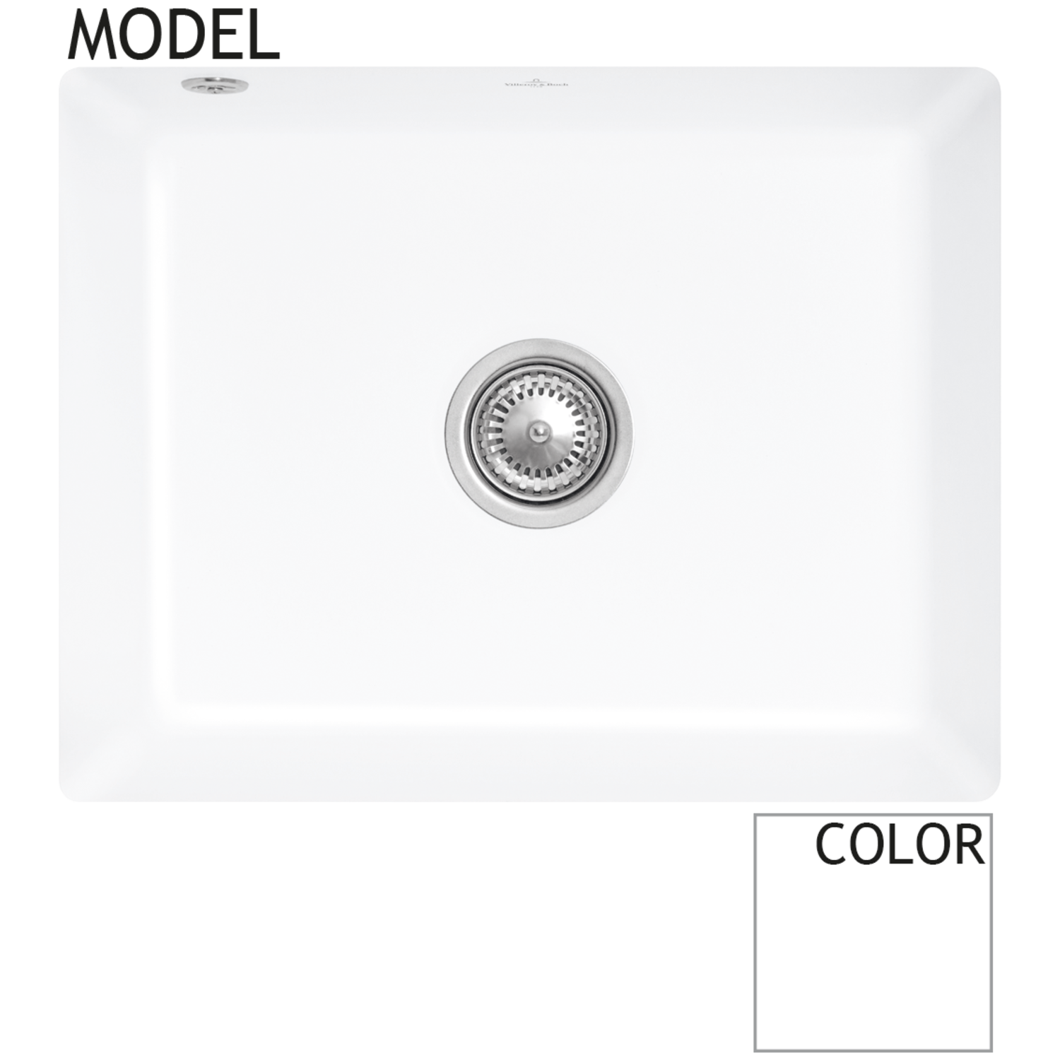 V&B 3310.01.kg subway 60 su blanc neige brillant ceramicplus