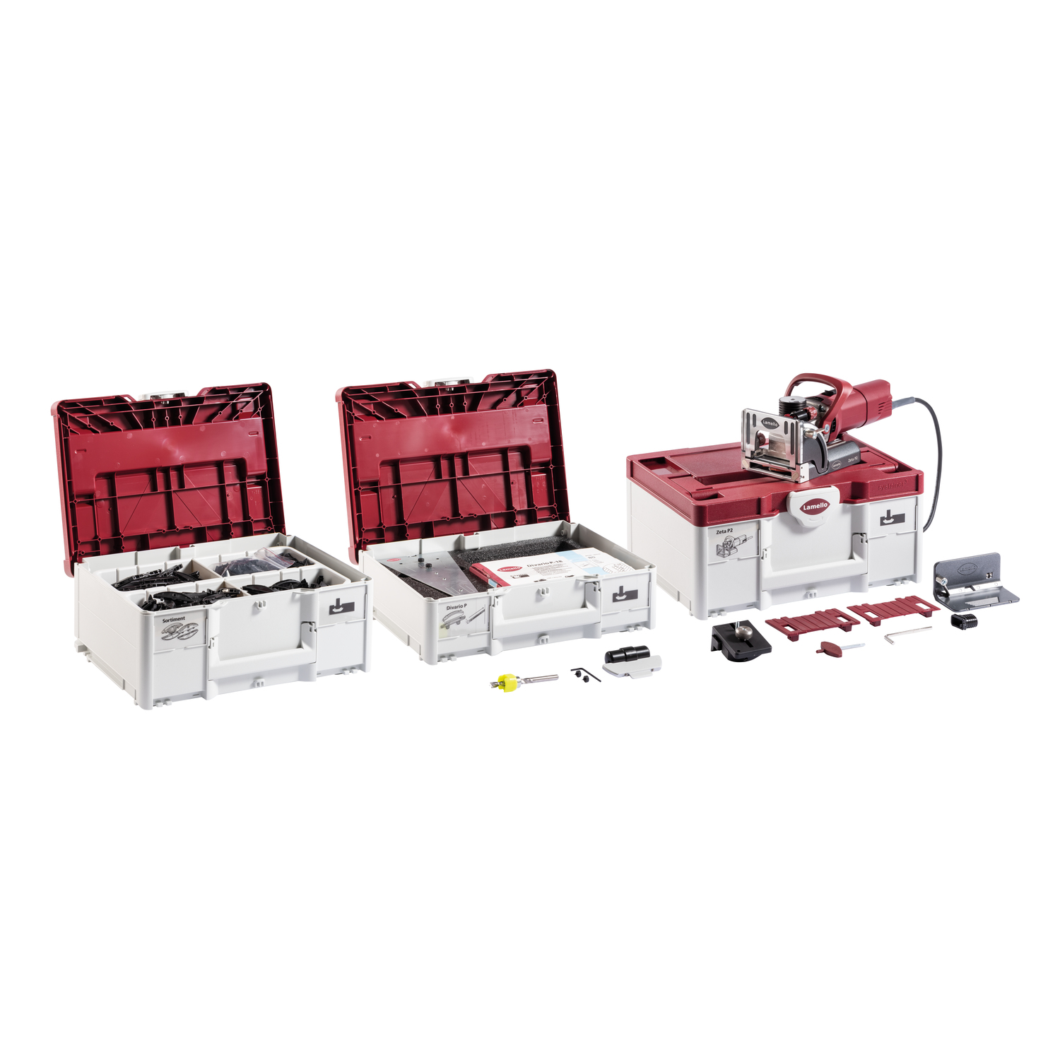 Lamello zeta p-2 diamant starterset +verbinderpack+divariopack+3 systainers