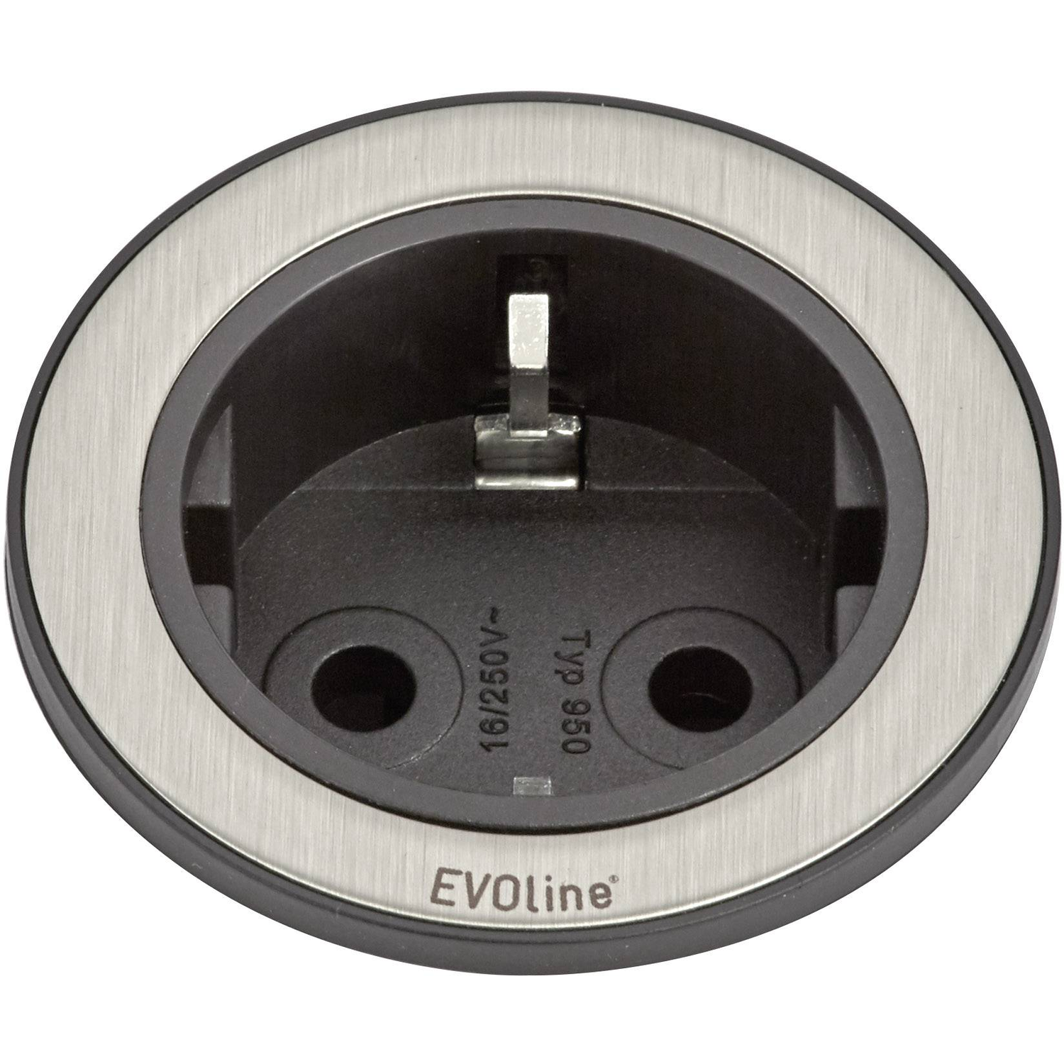 Evoline One  stekkerdoos ring rvs 3m kabel nl/d/l